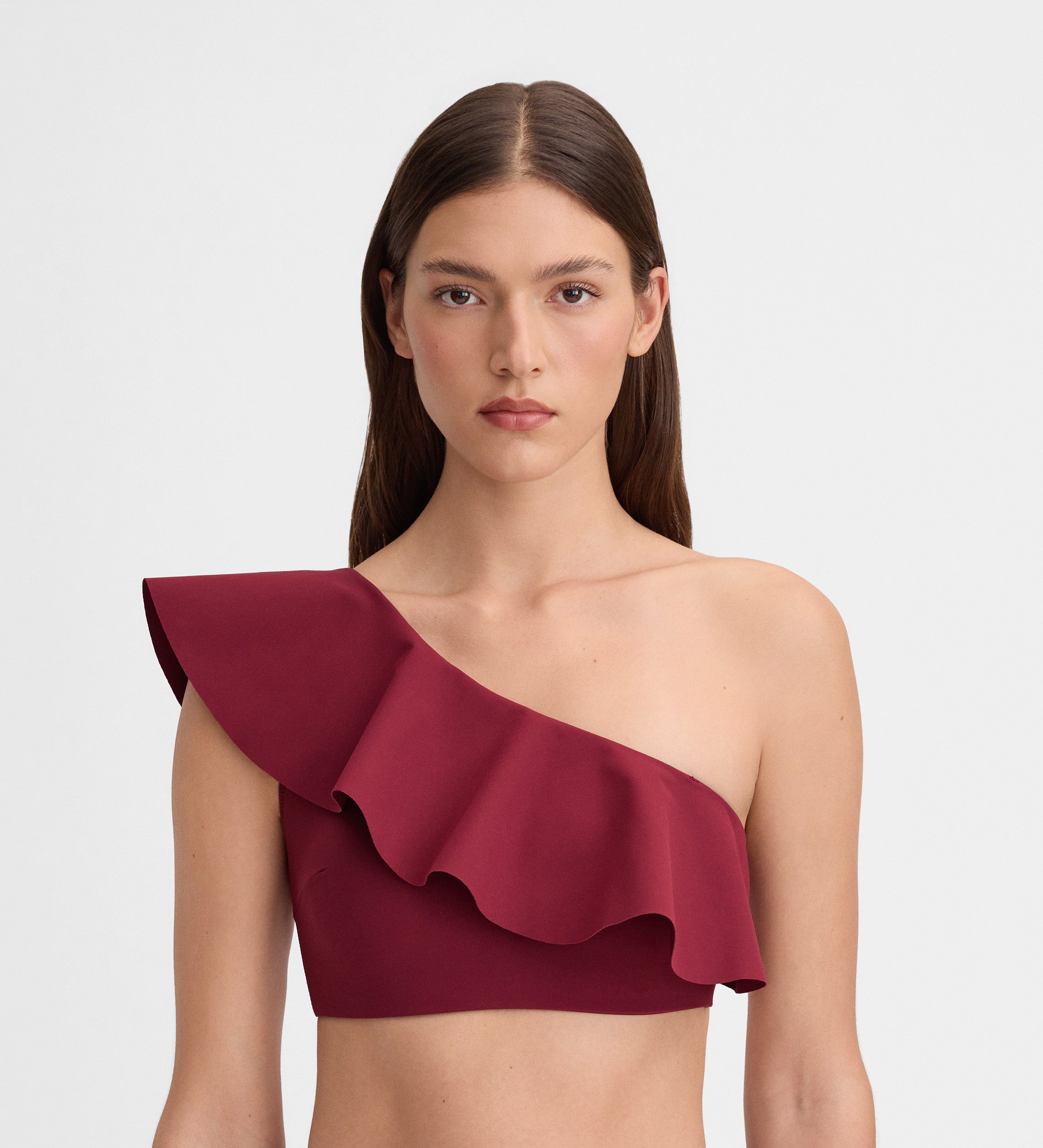 Top de bikini à volants