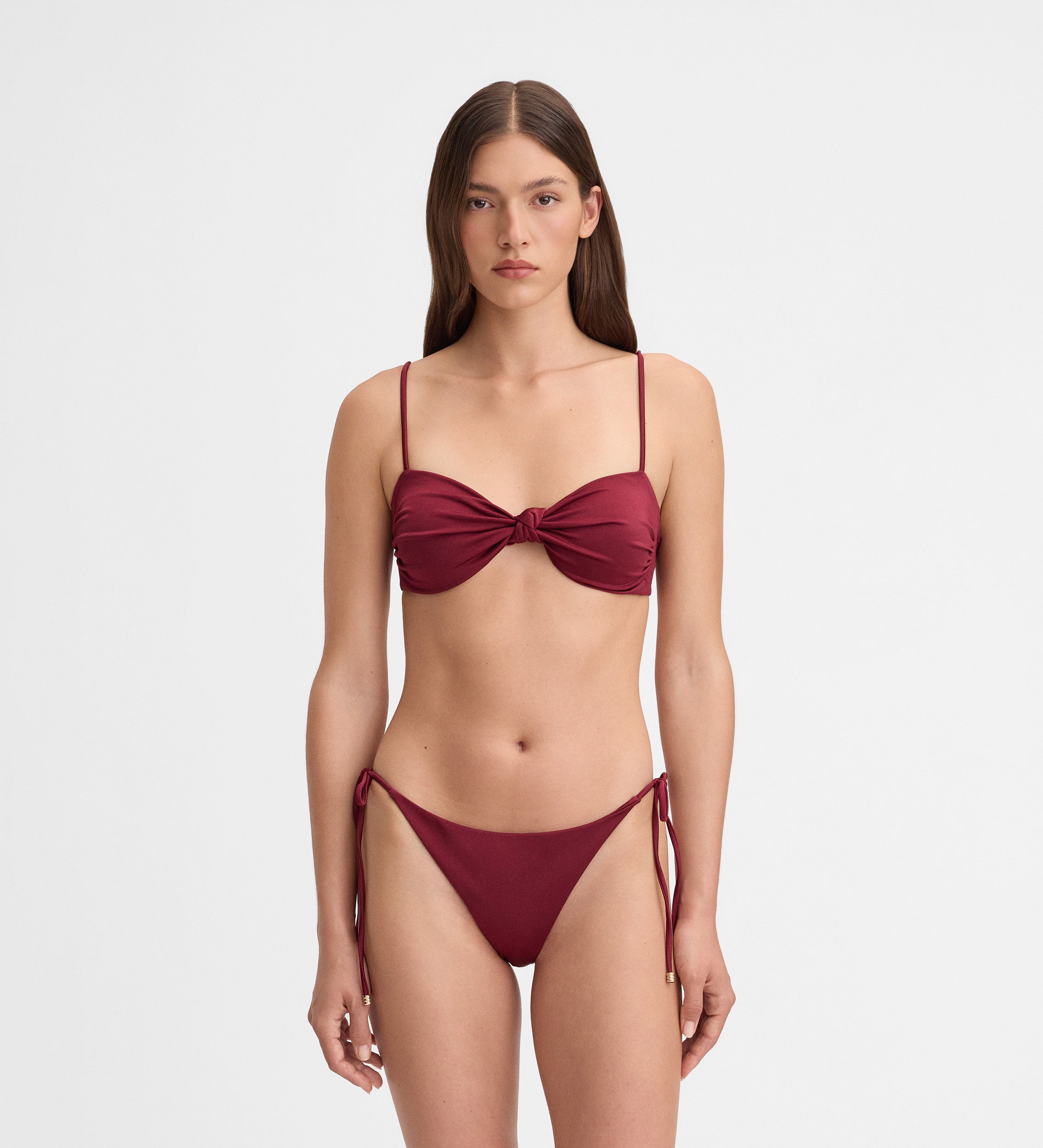 Top bikini fruncido