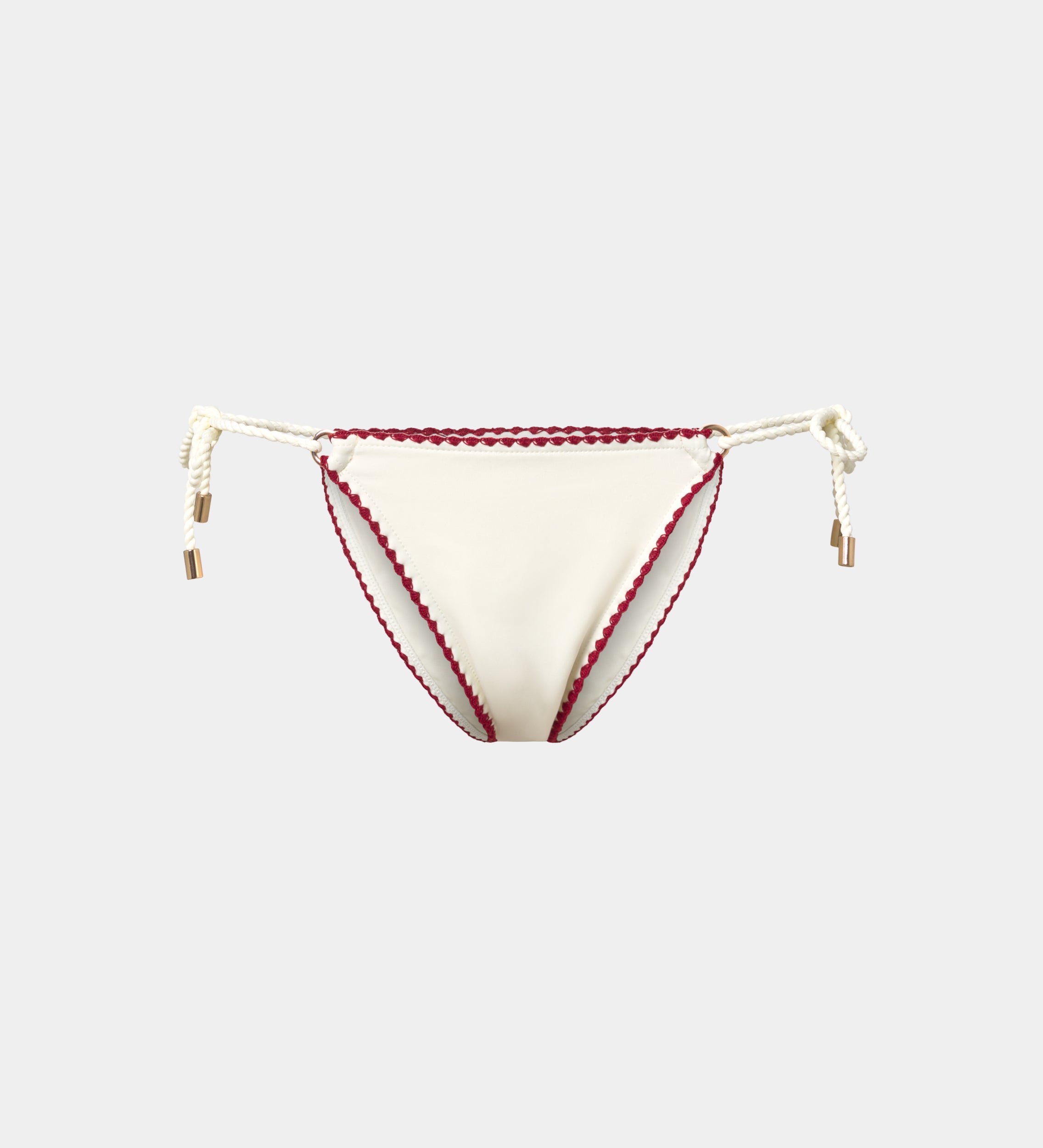 Bas de bikini surpiqûres décoratives