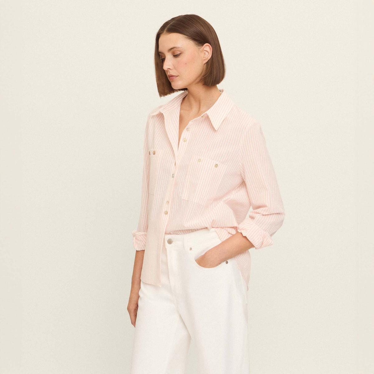 Striped cotton shirt