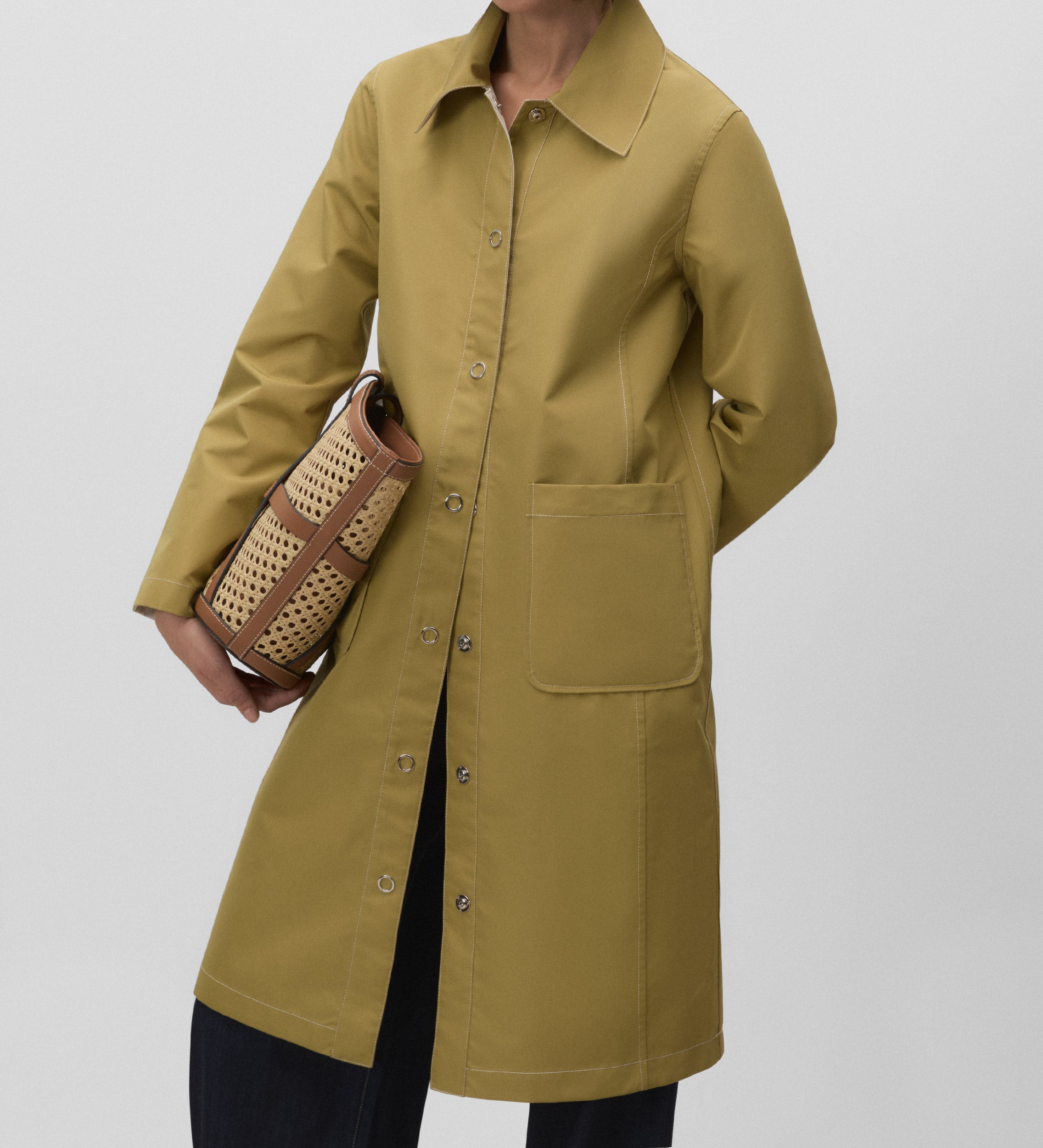 Long reversible parka
