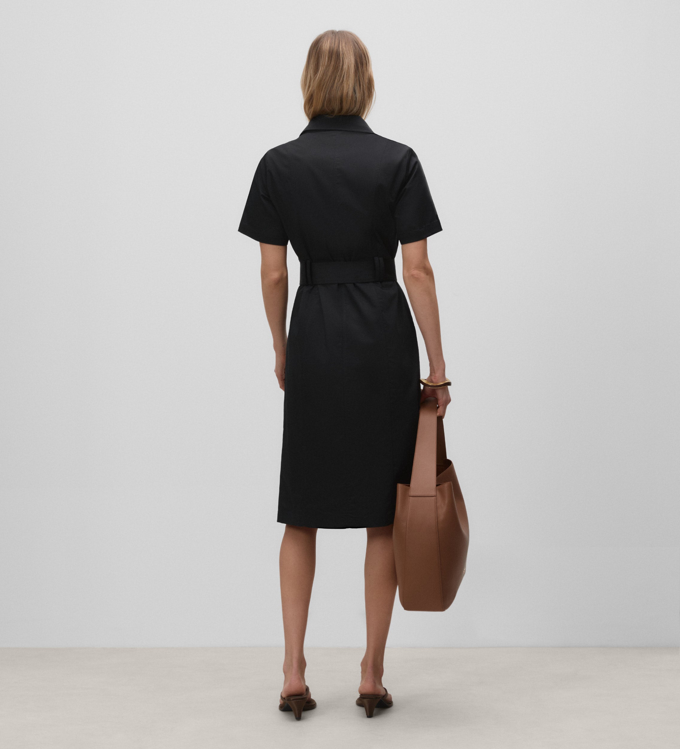 Fitted shirt dress