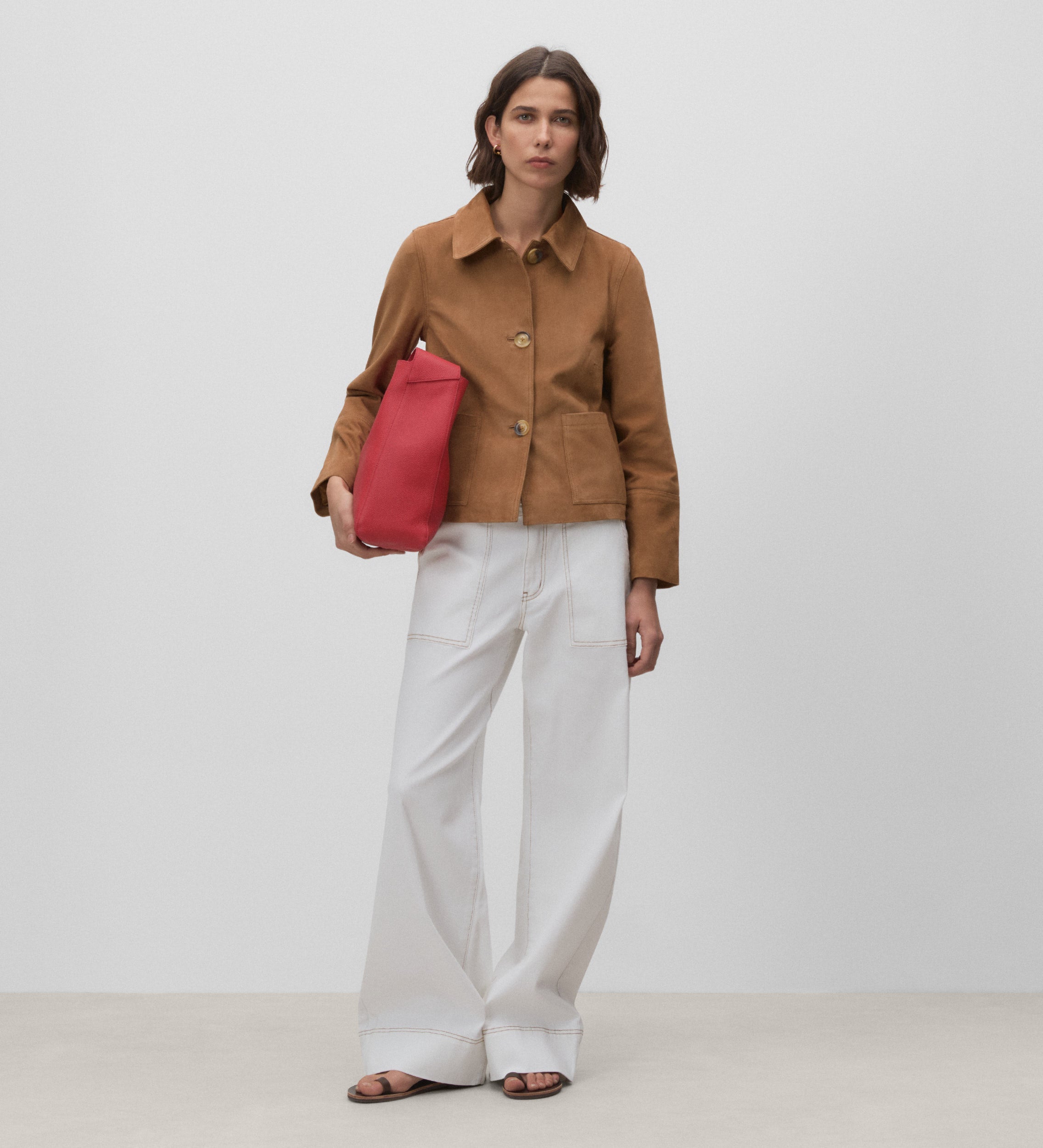 Short suede jacket