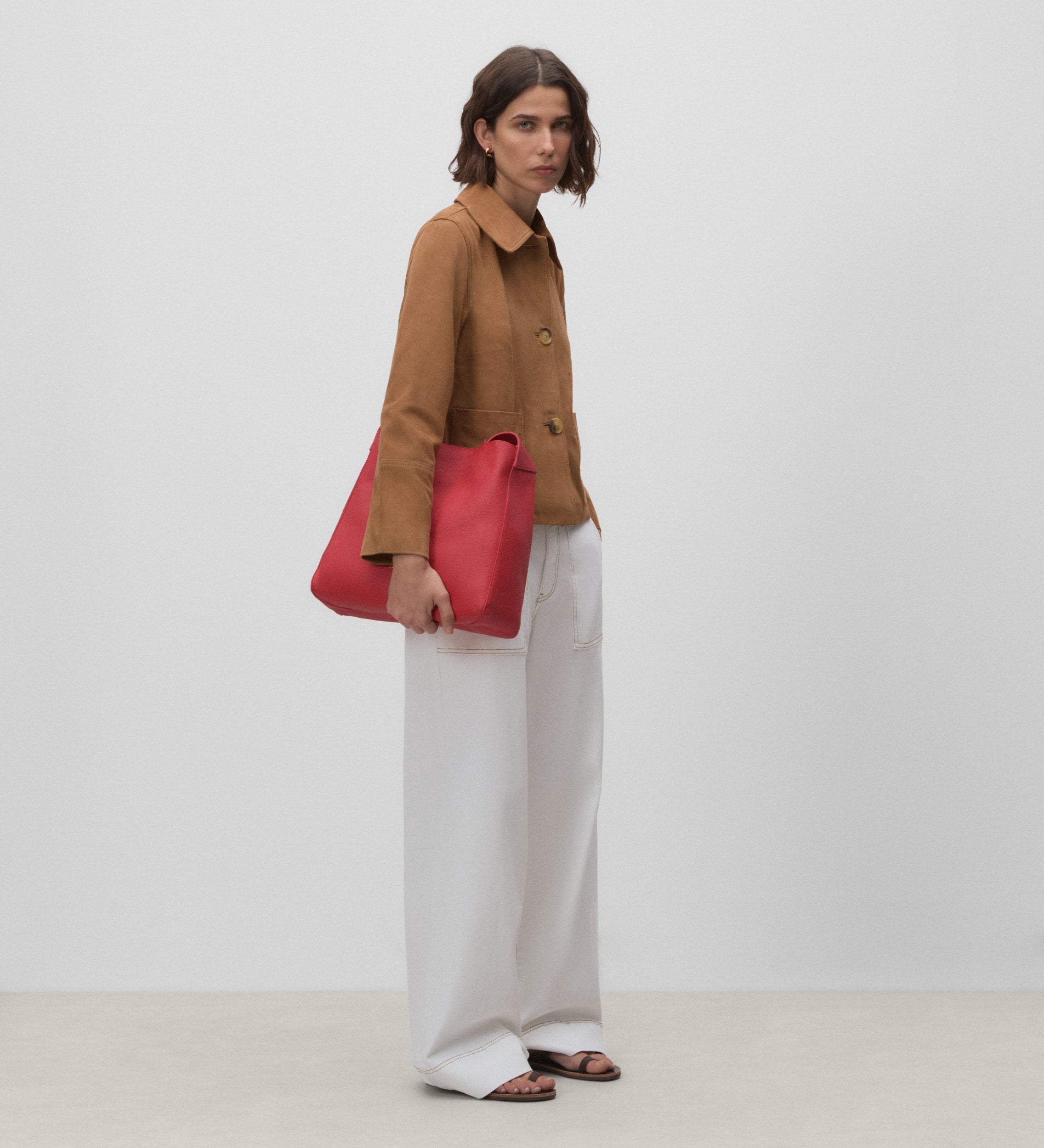 Short suede jacket