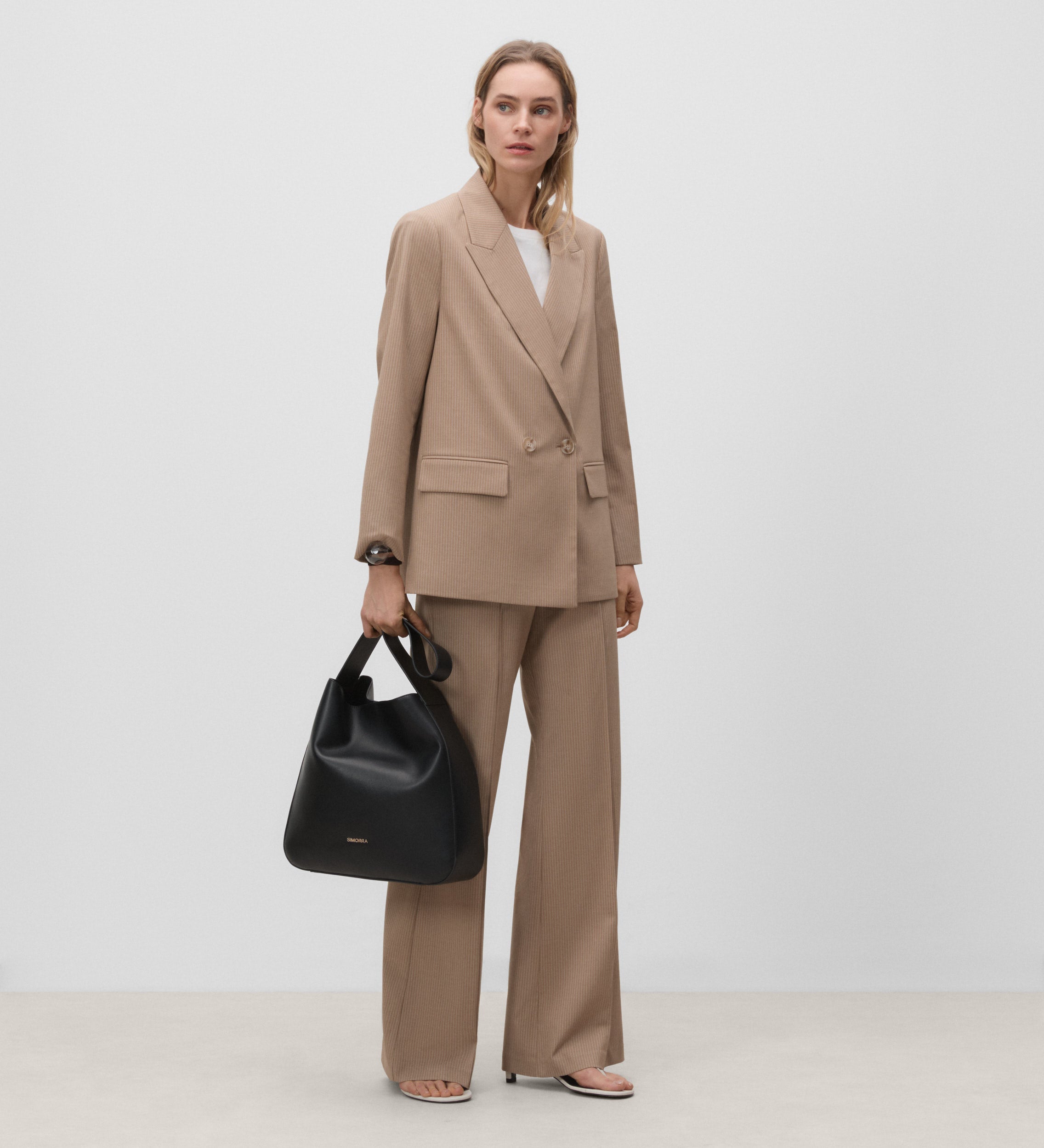 Blazer croisé à rayures