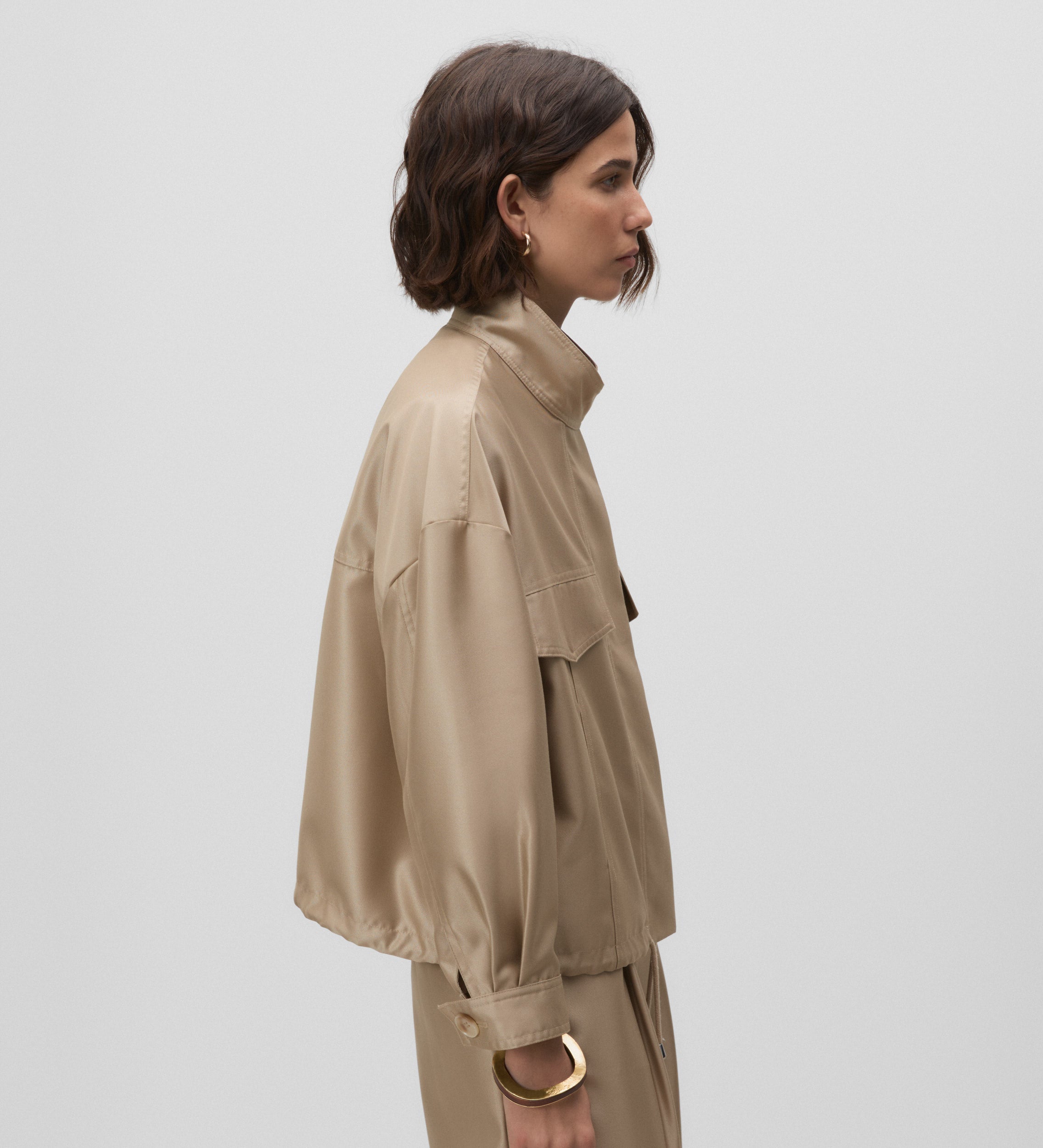 Chaqueta corta oversize