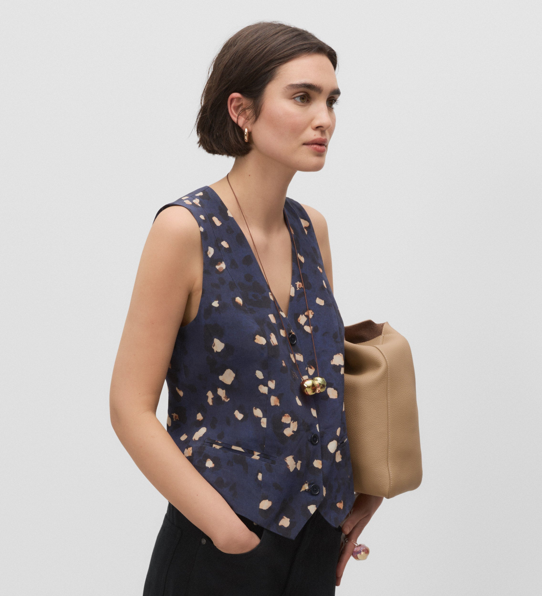 Printed vest