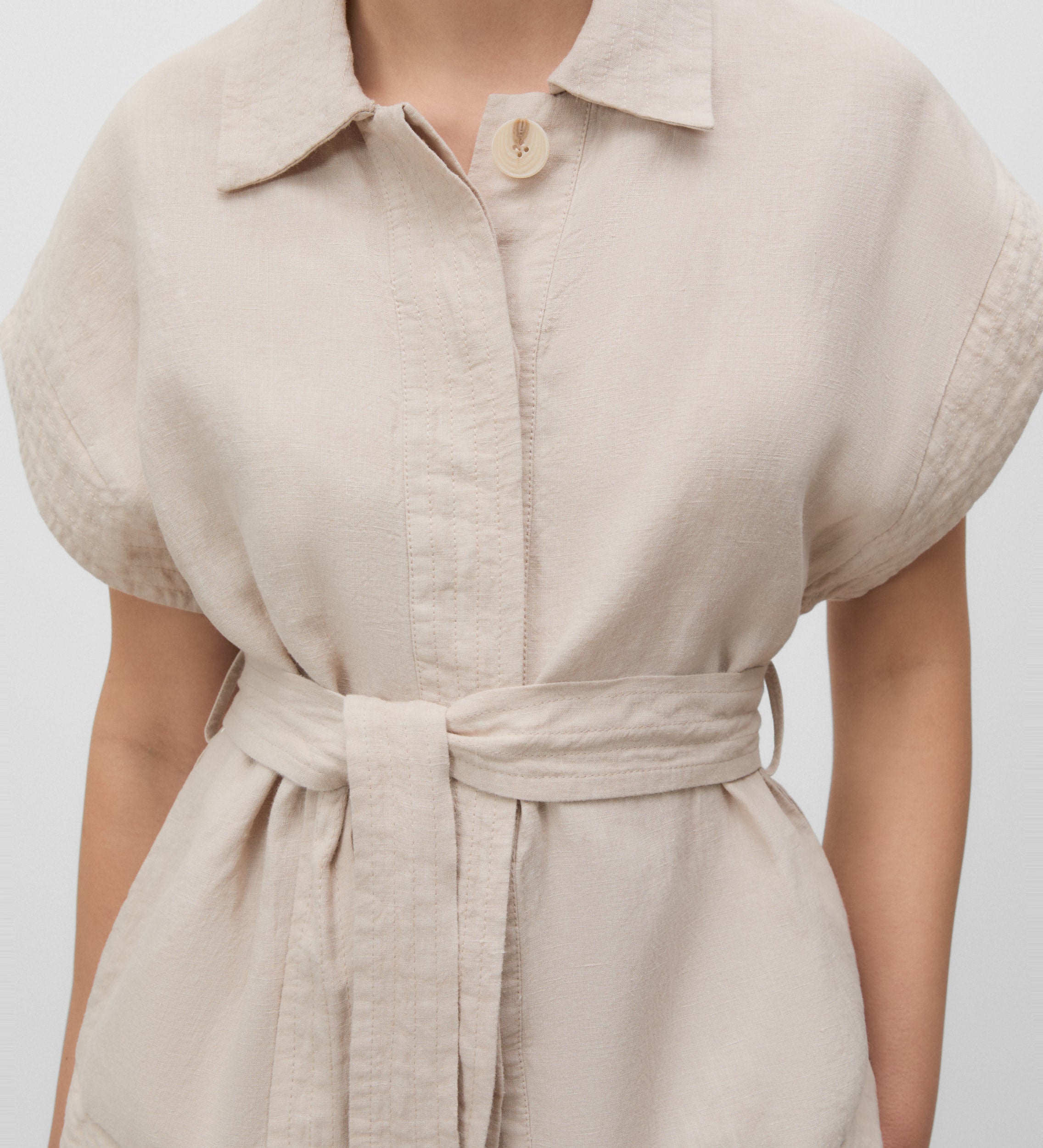 Dropped shoulder vest