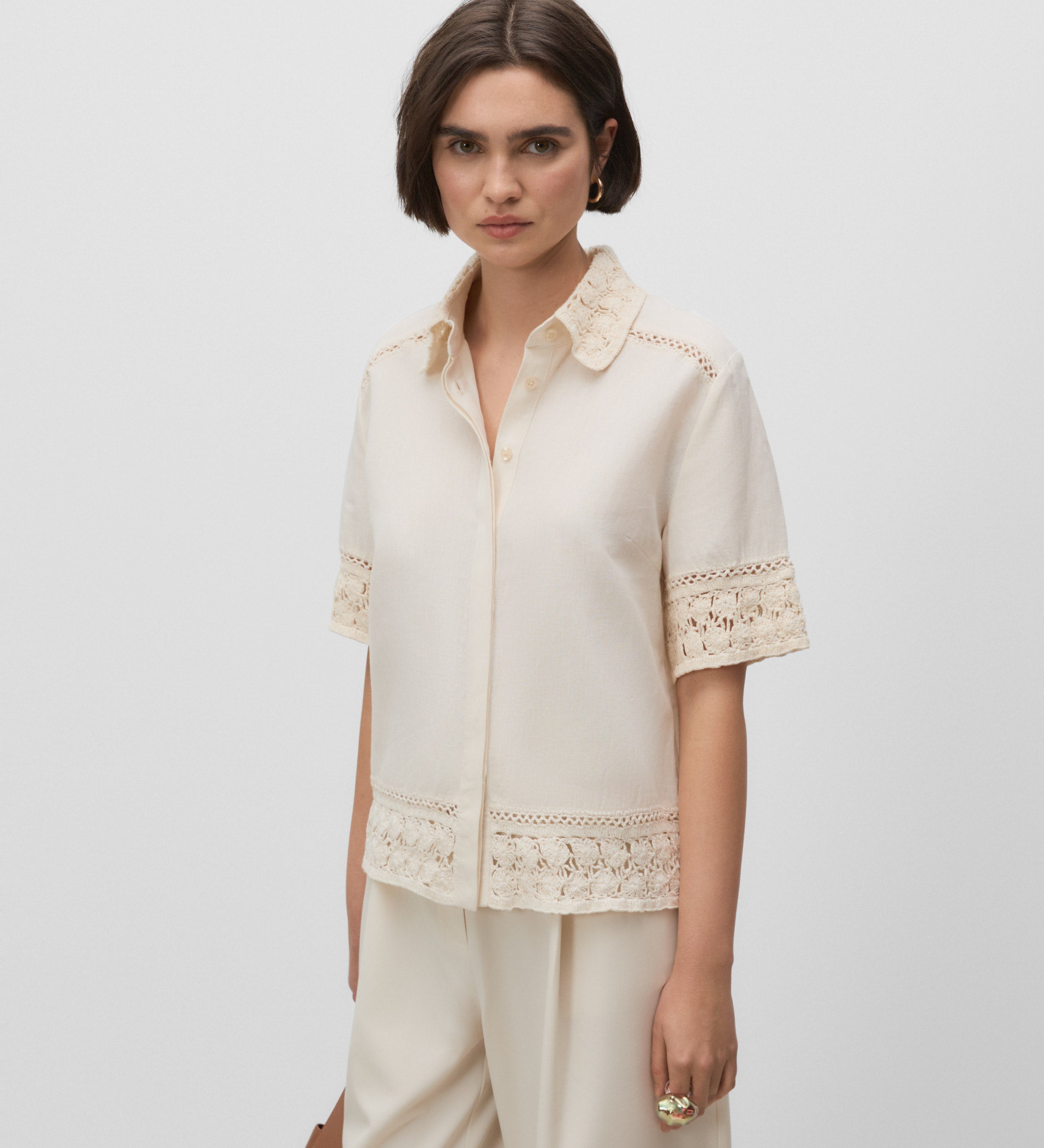 Blusa detalles crochet