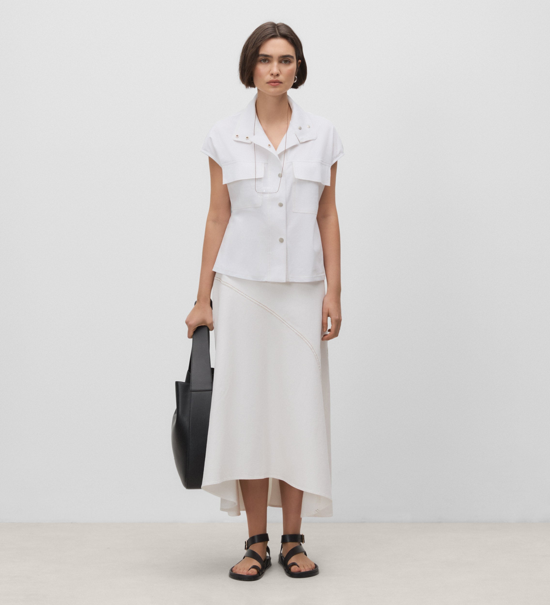 T-shirt col montant