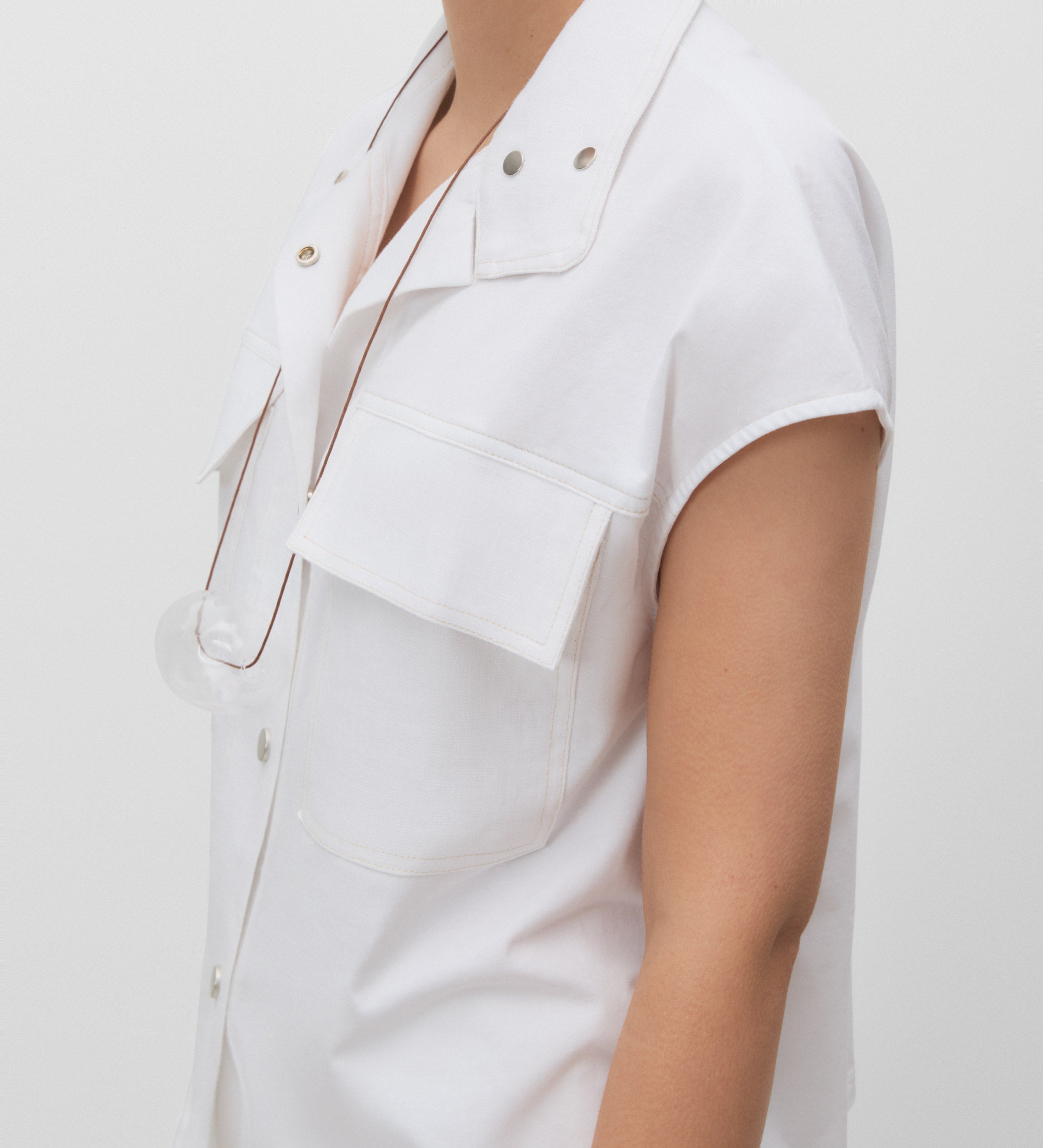 T-shirt col montant