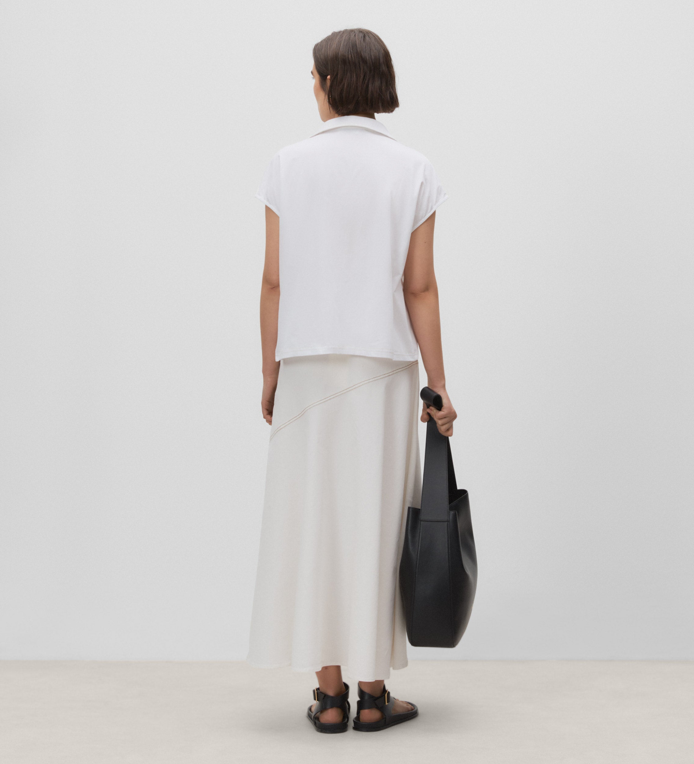 T-shirt col montant