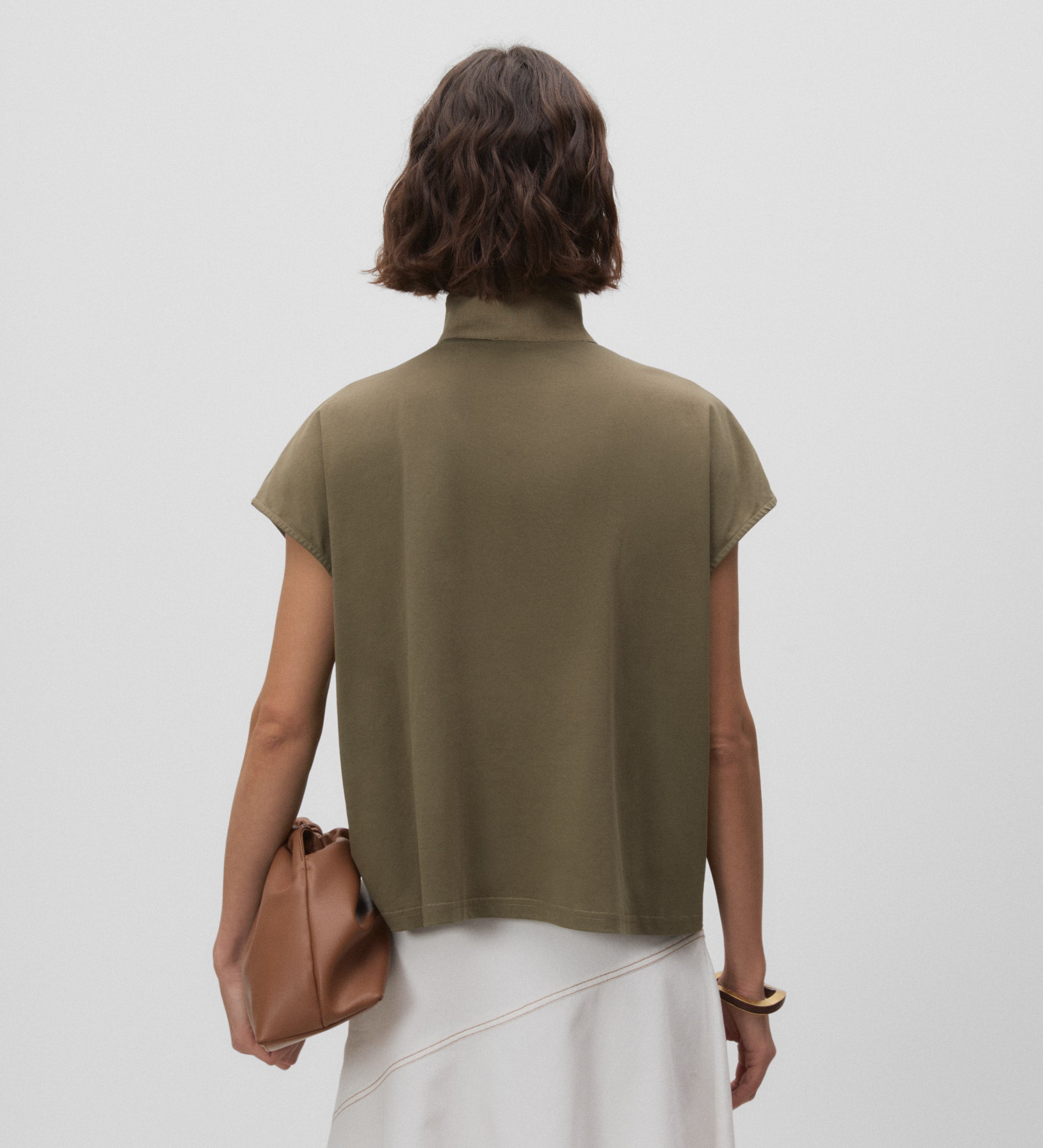 T-shirt col montant