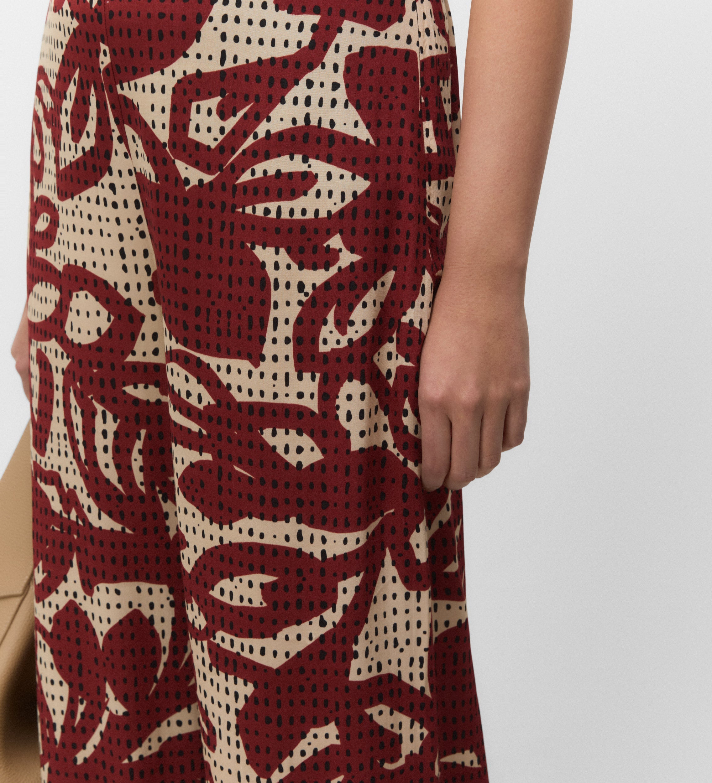 Flowy printed trousers