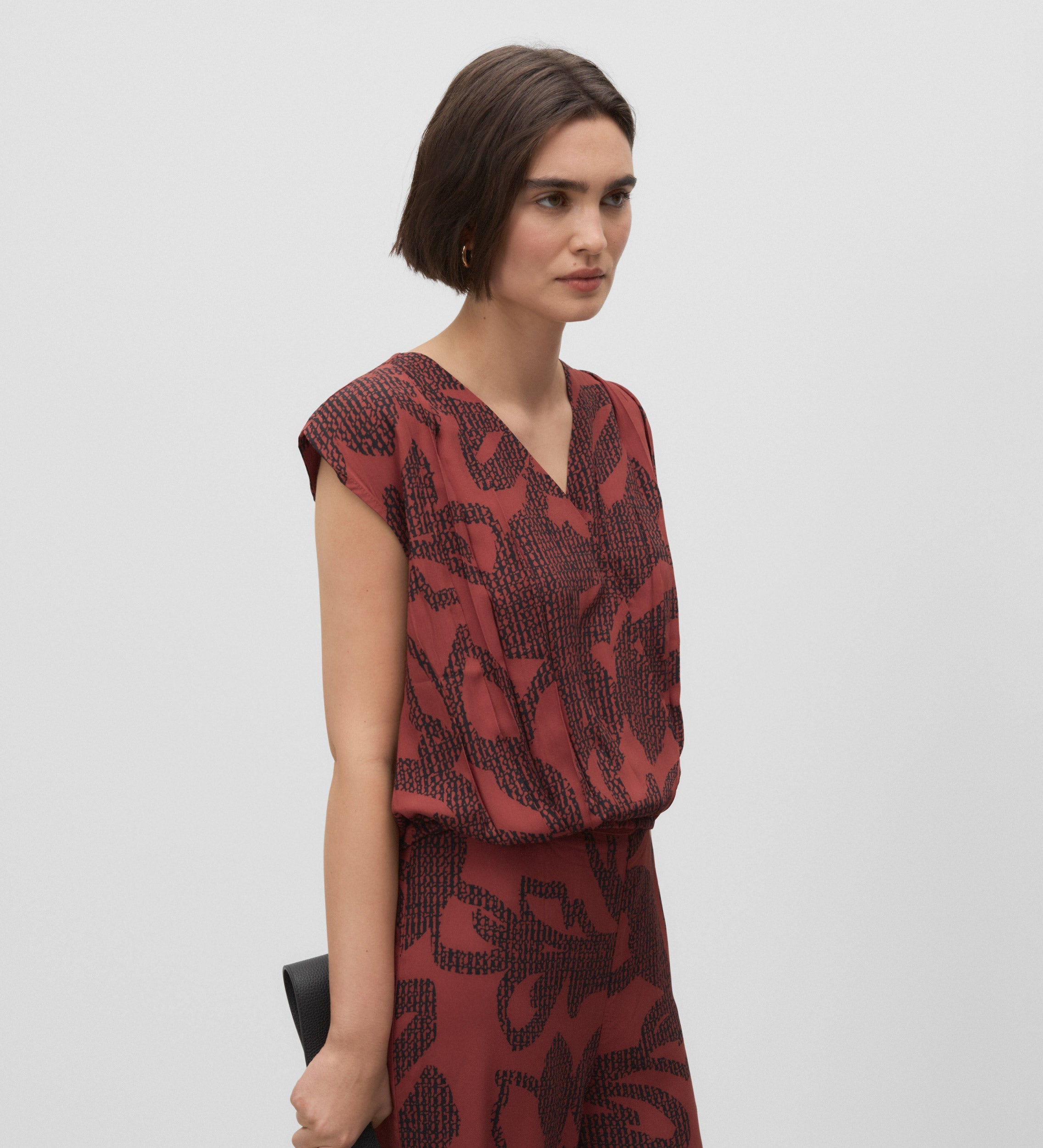 Printed puffed top