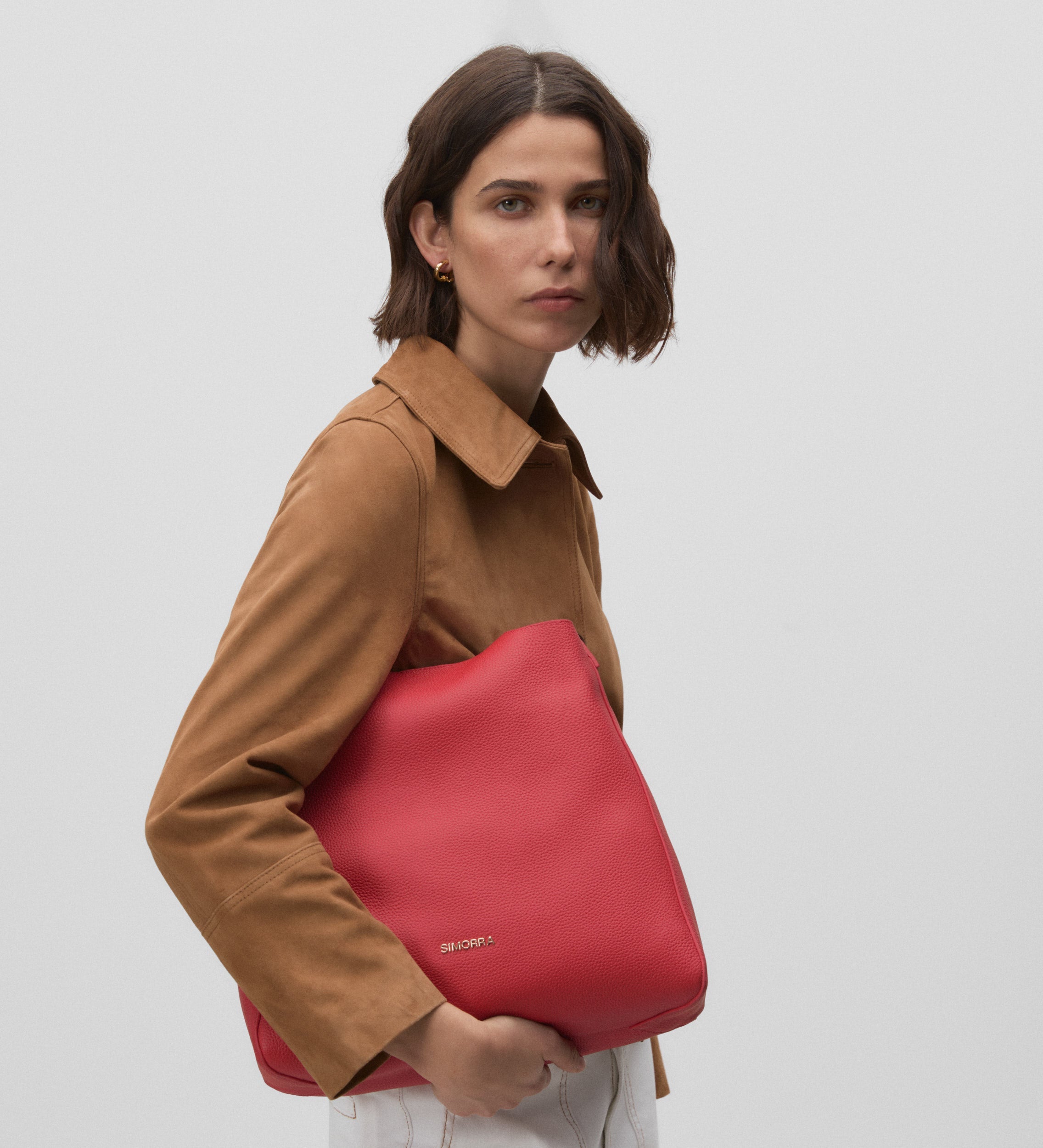 Leather shoulder bag