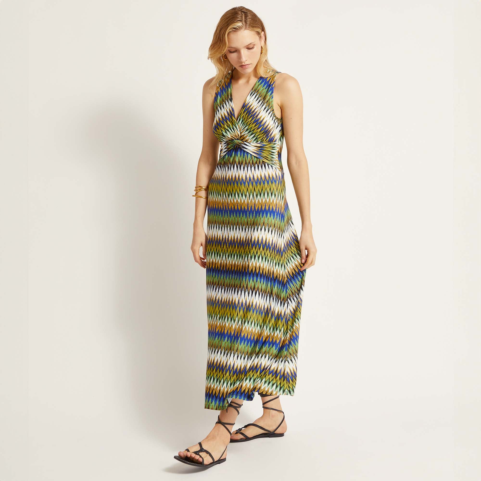 Printed stretch dress