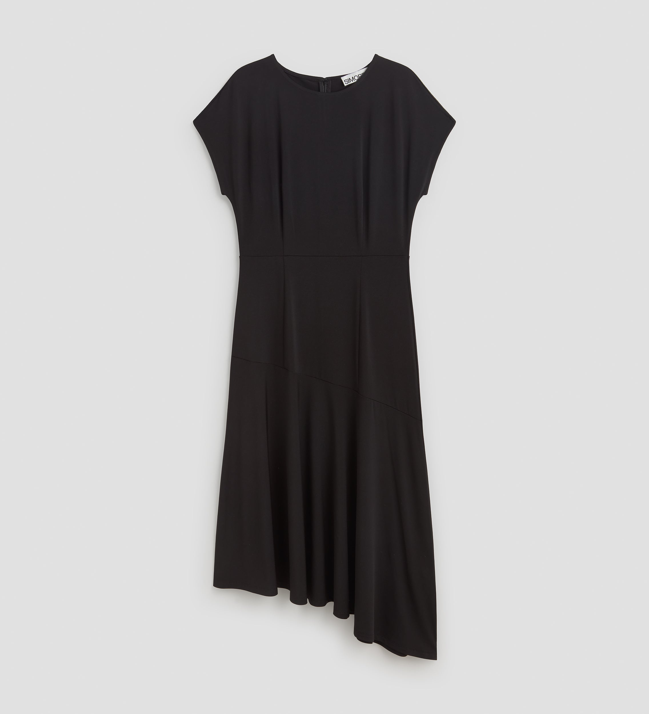 Robe midi en maille tombante