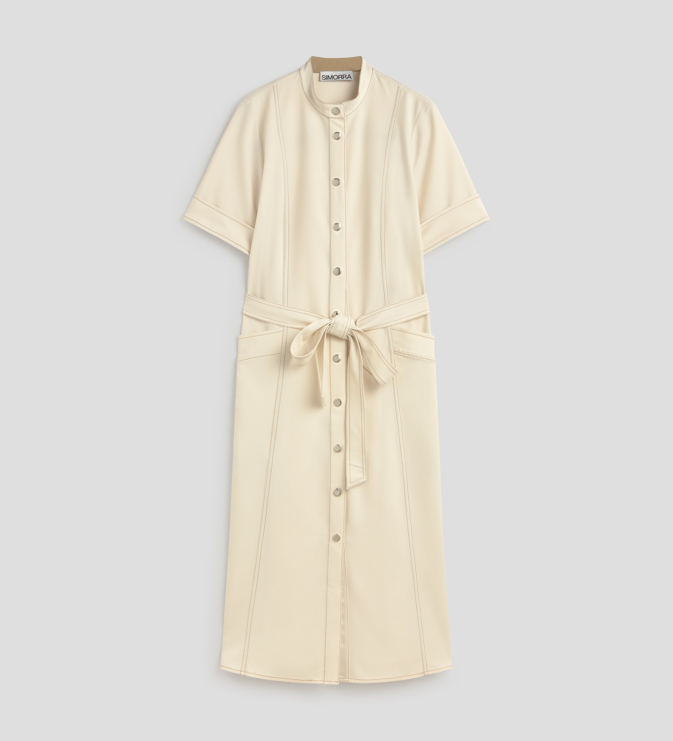Short sleeve shirt dress