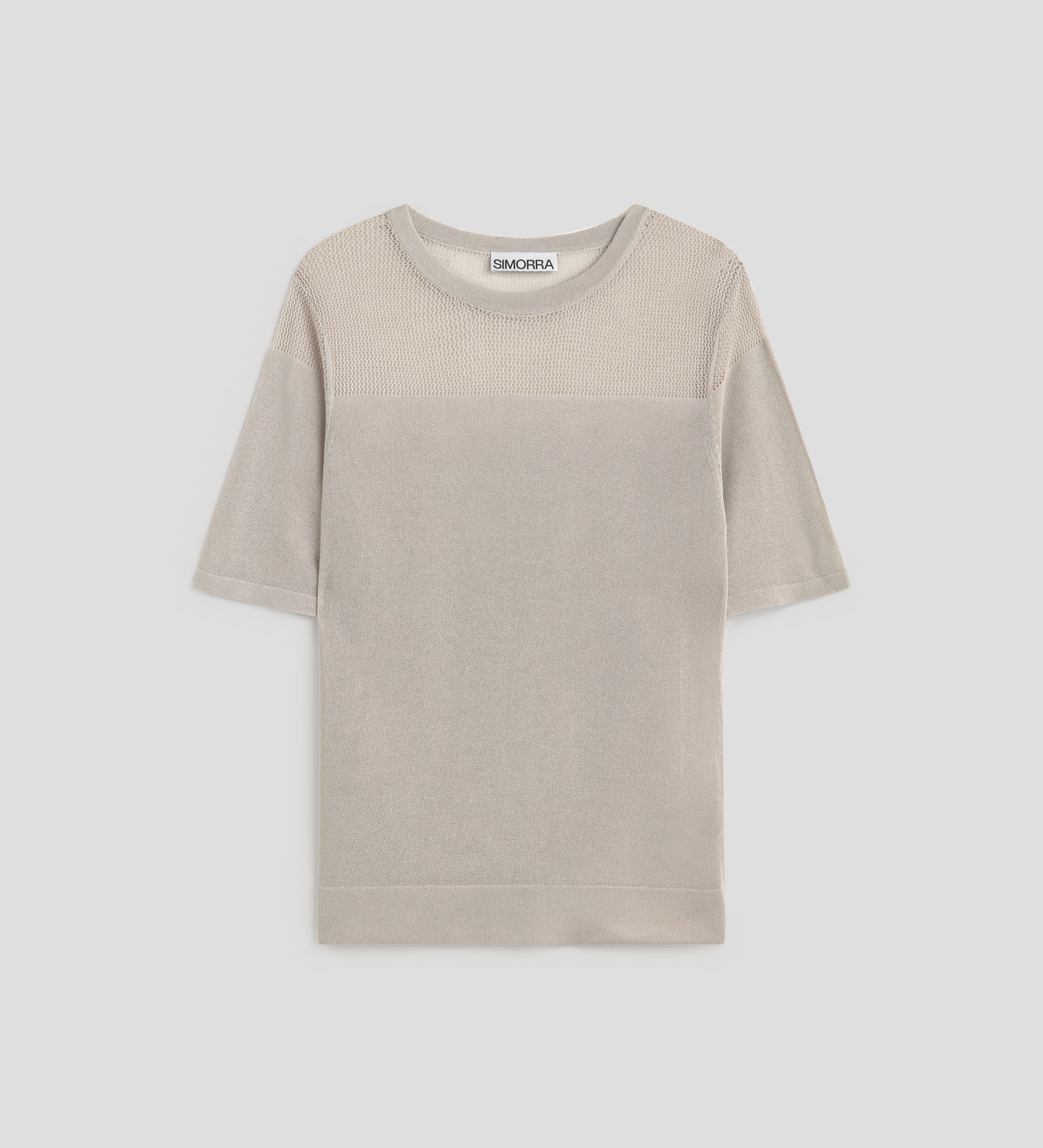 Short sleeve knitted top