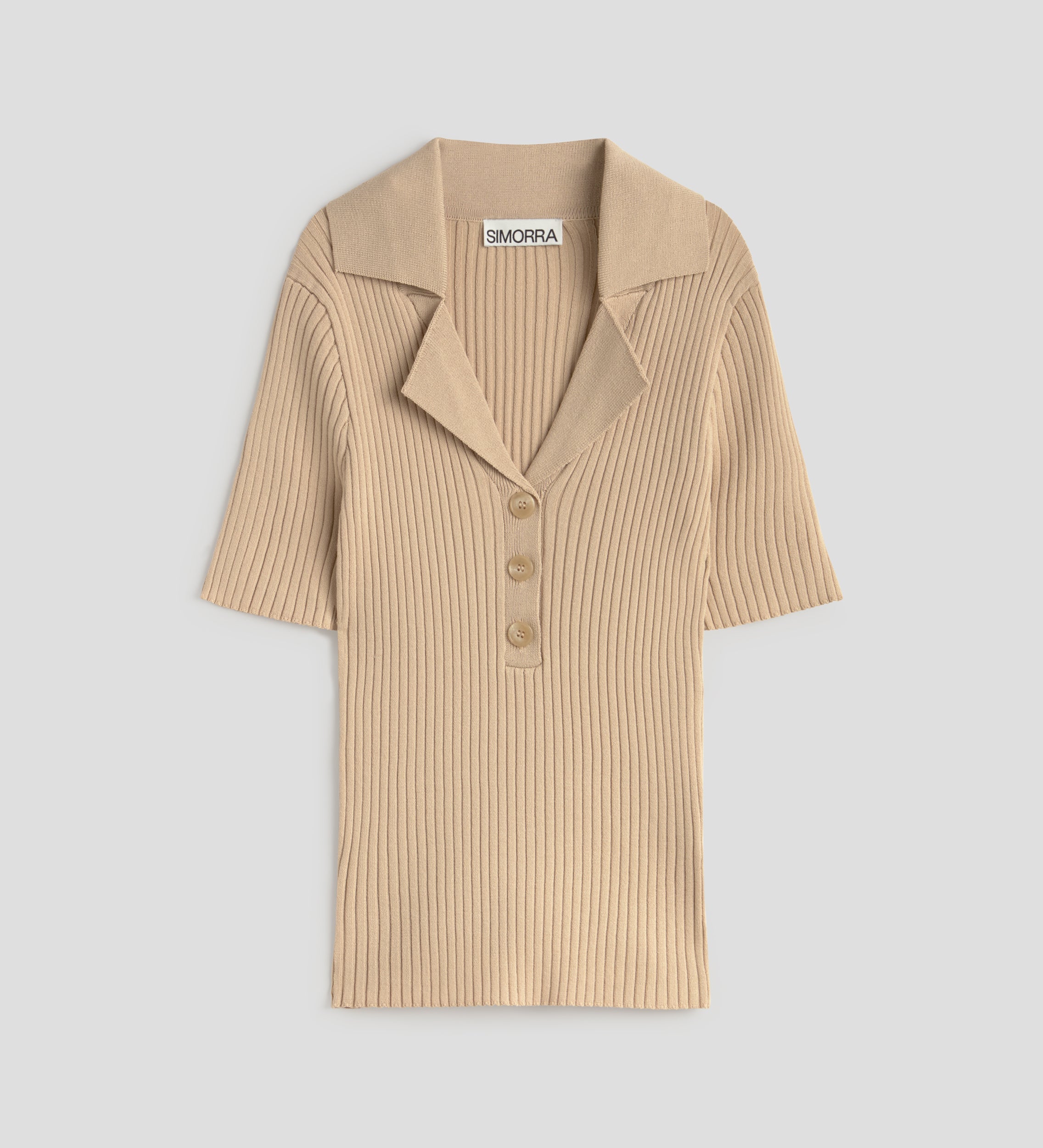 Top punto cuello polo