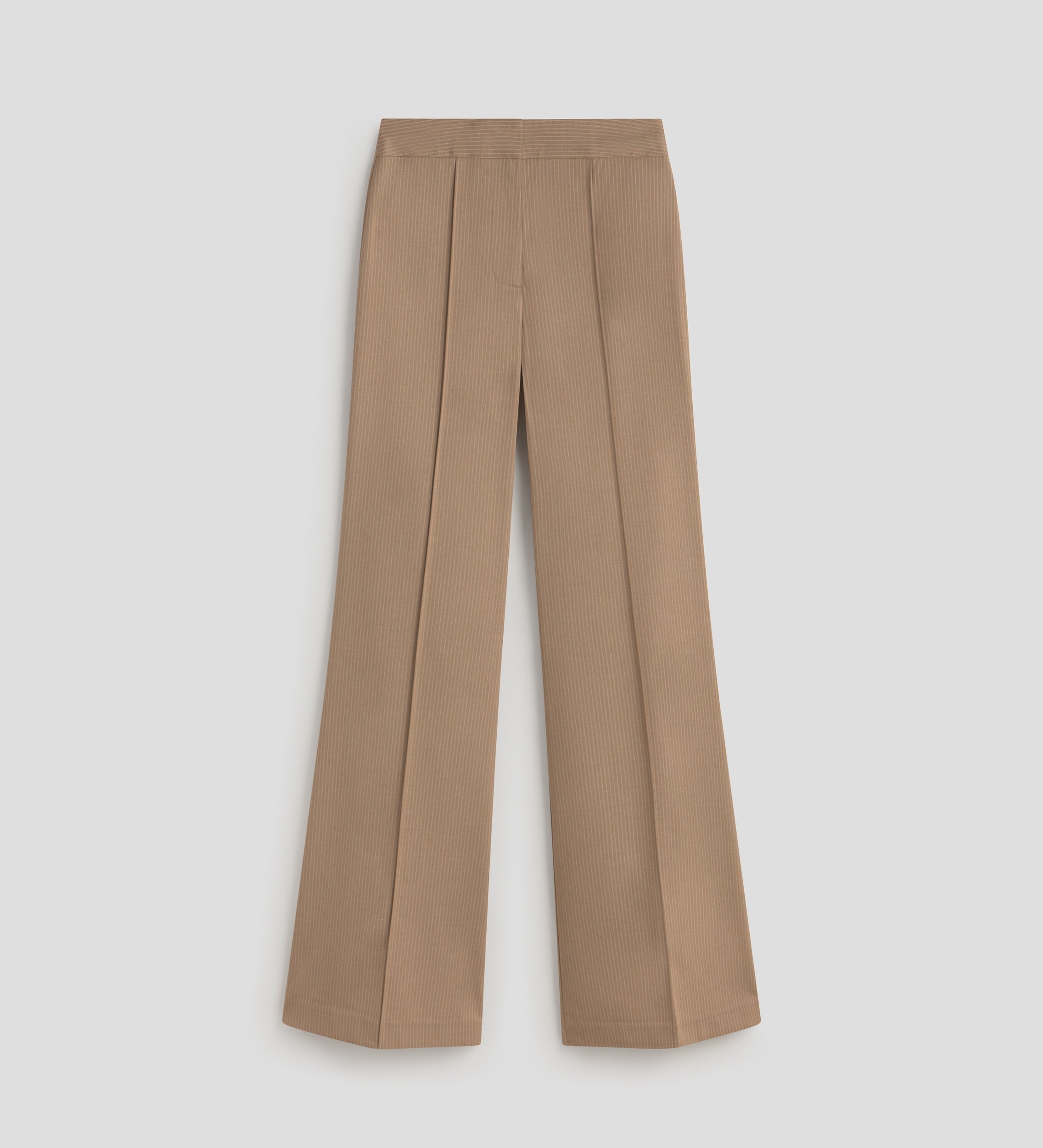 Flared striped trousers