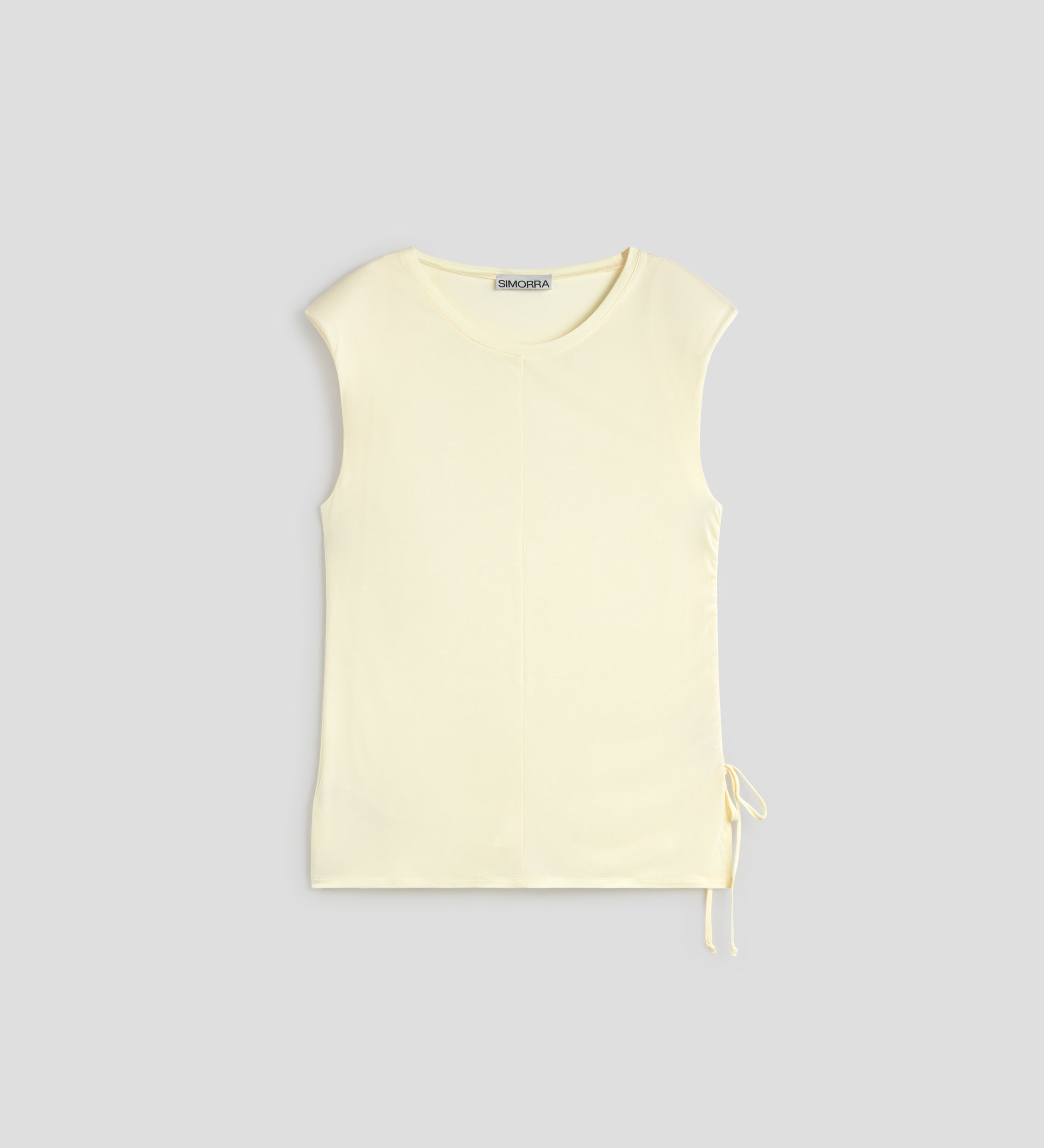 T-shirt froncé sur le côté