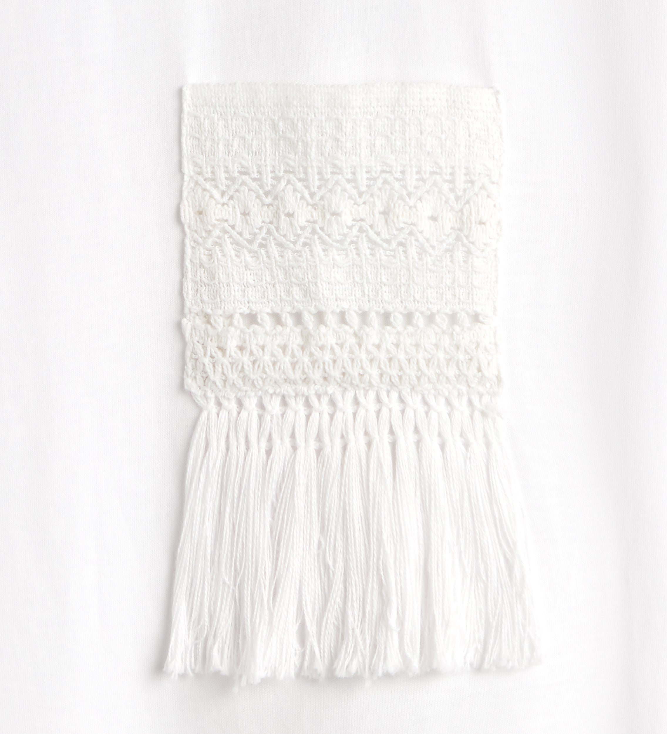 T-shirt avec détails au crochet