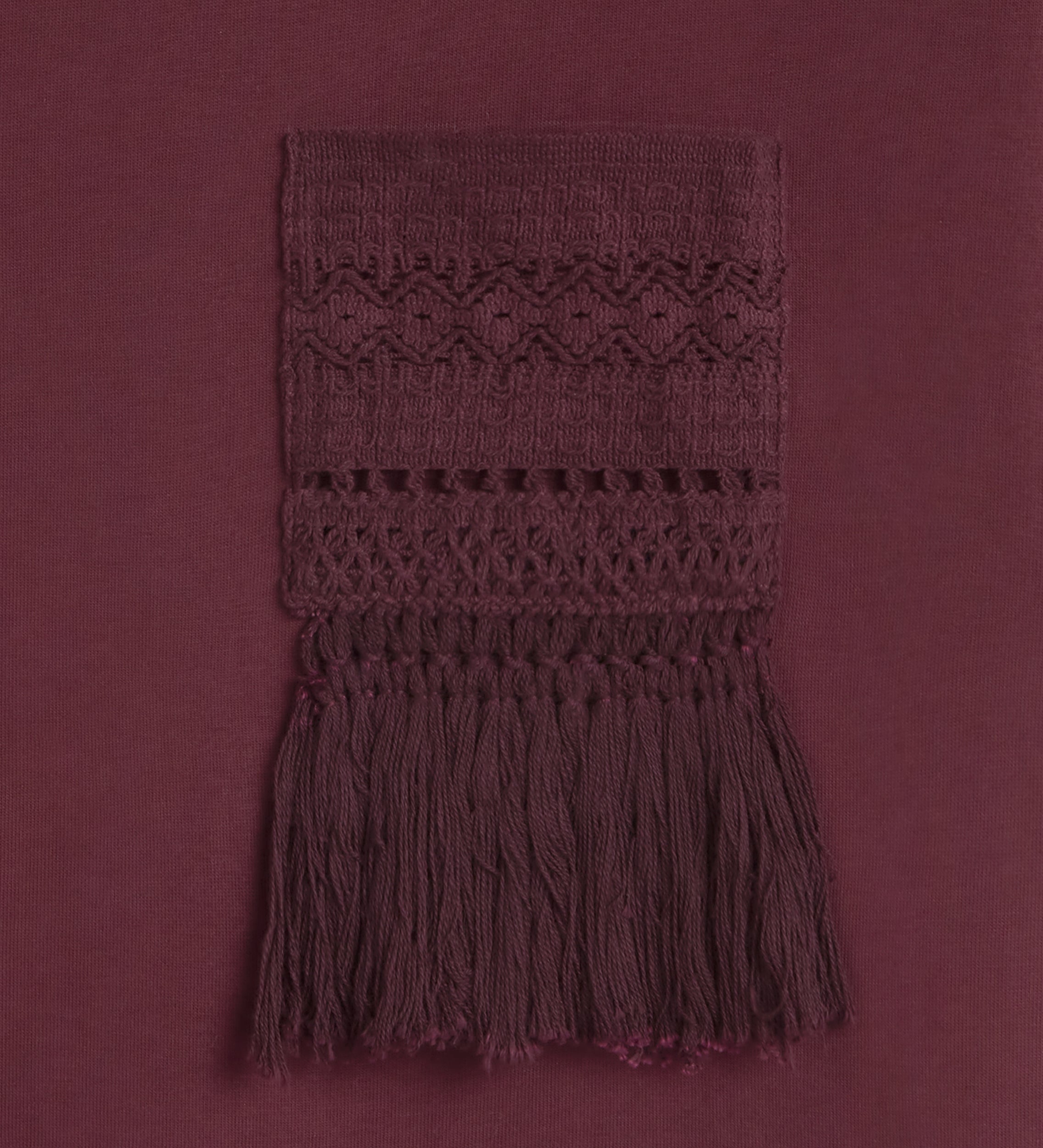 T-shirt avec détails au crochet