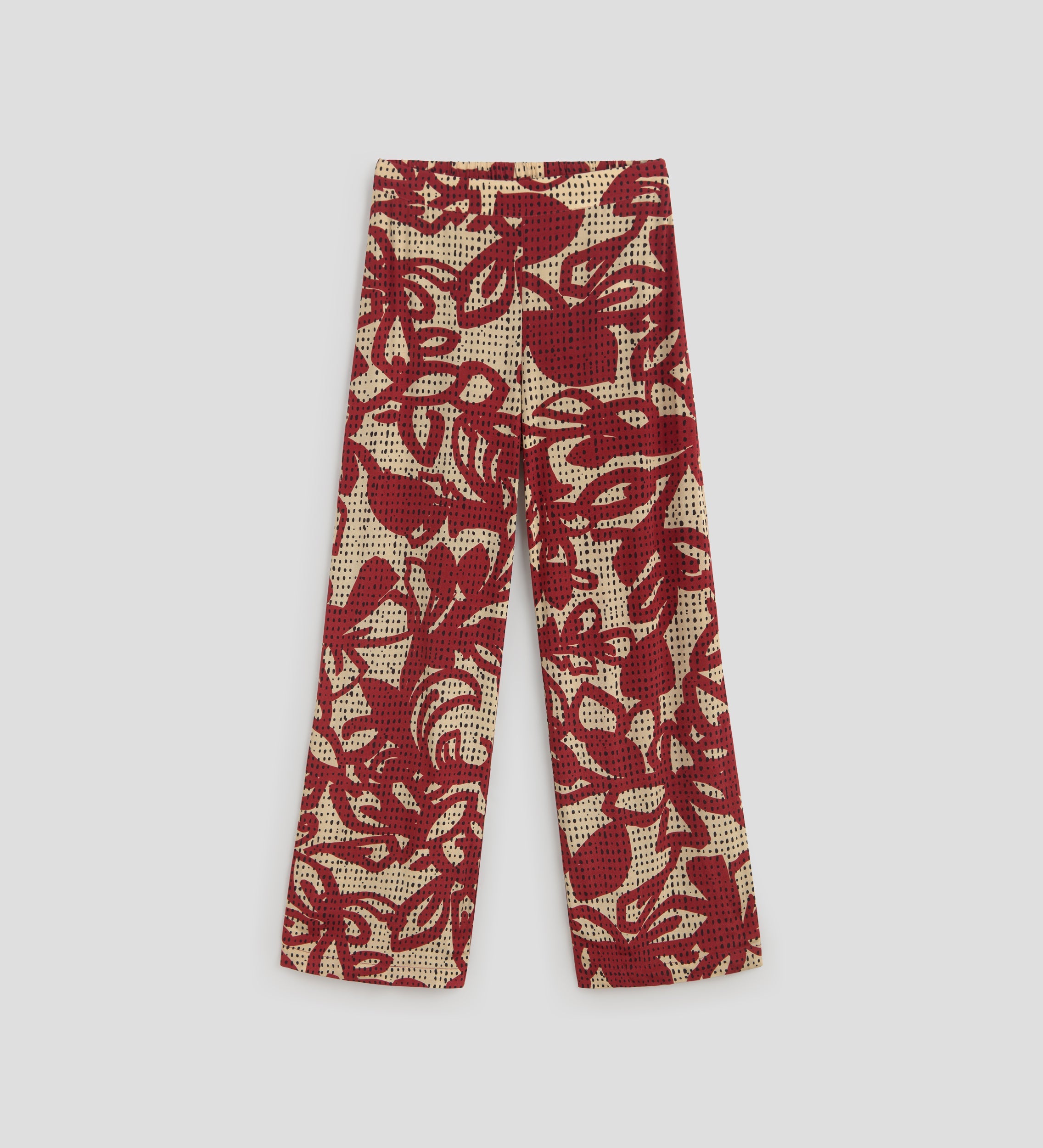 Flowy printed trousers