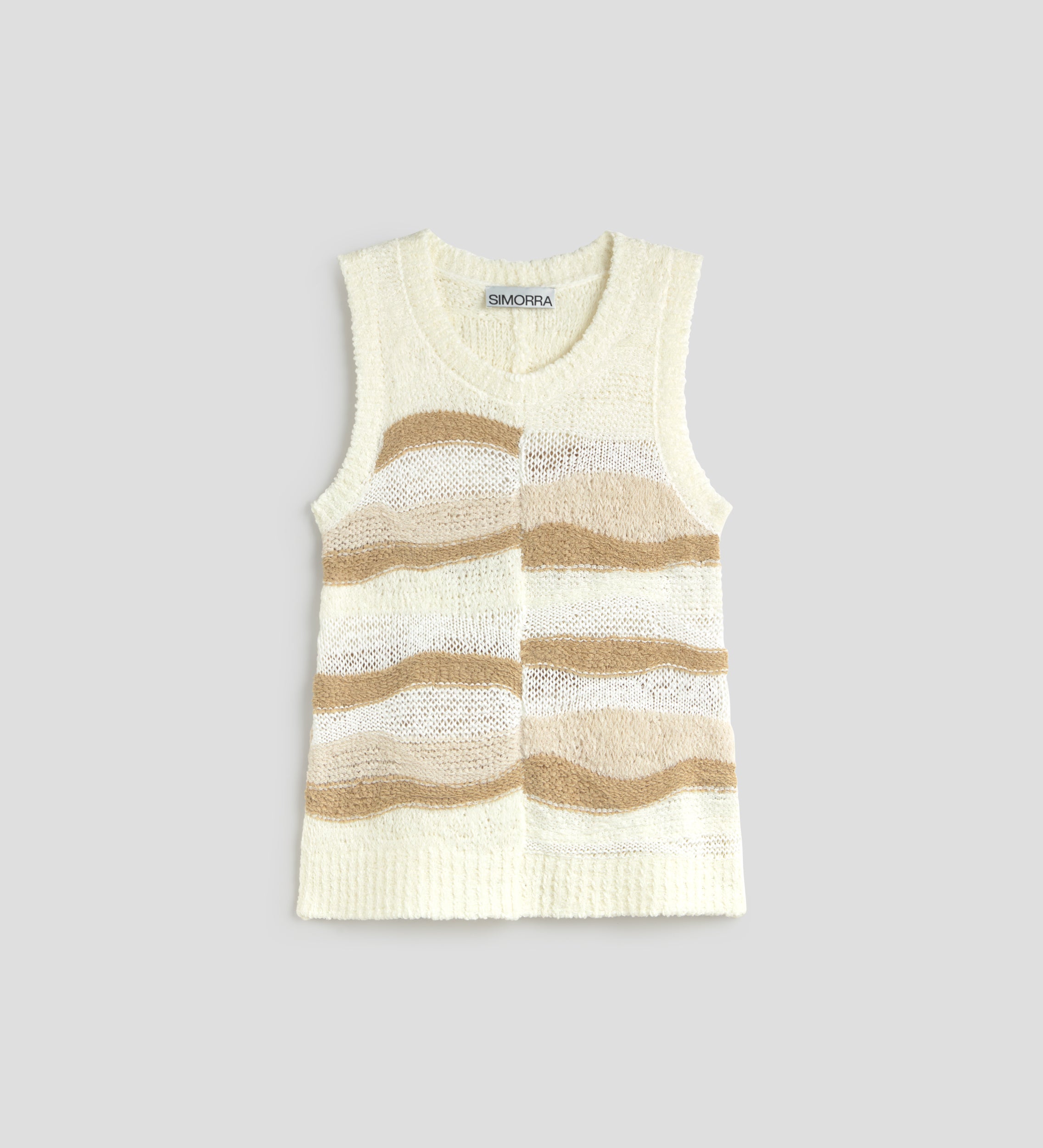 Top en maille fantaisie