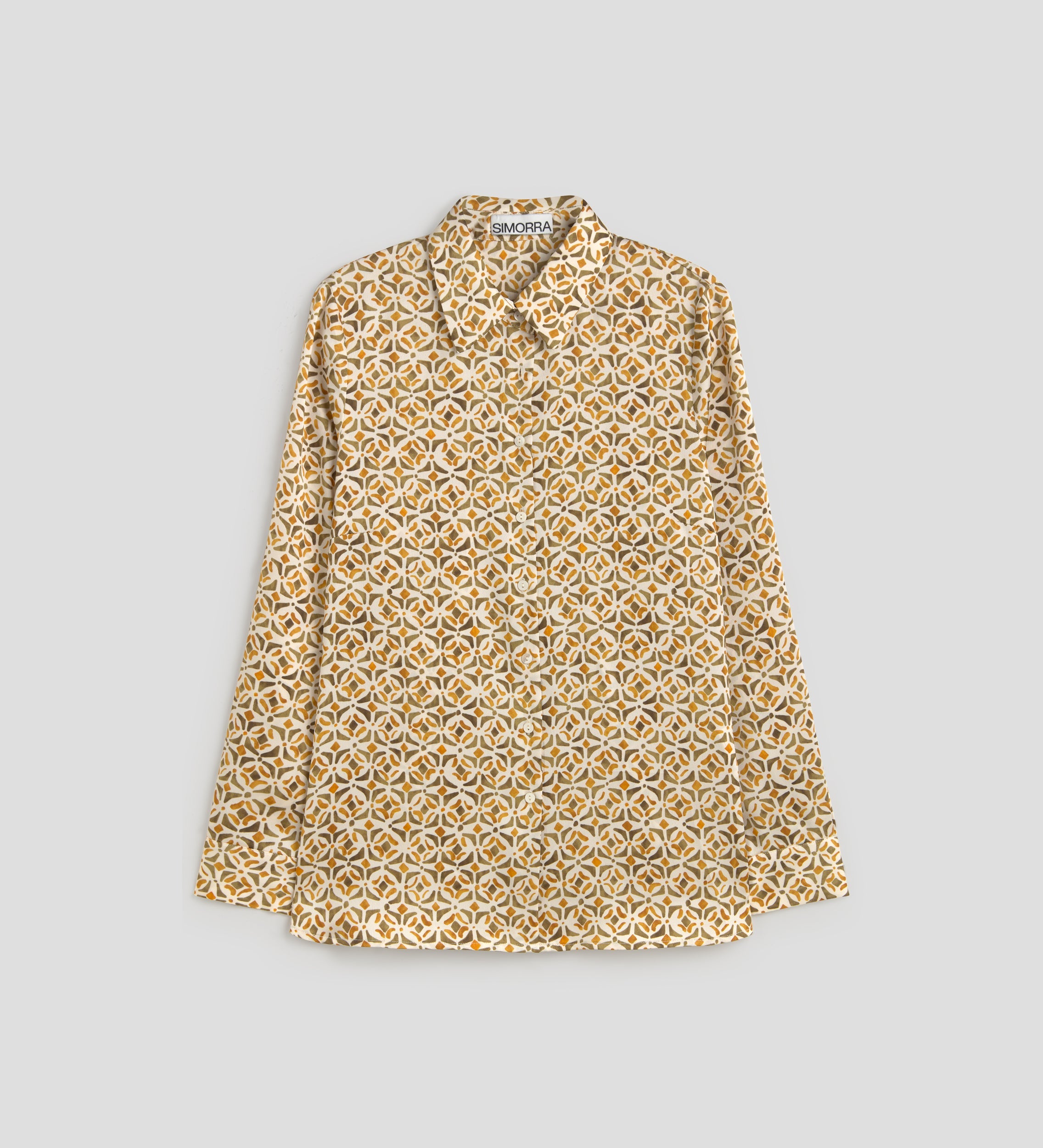 Printed straight shirt