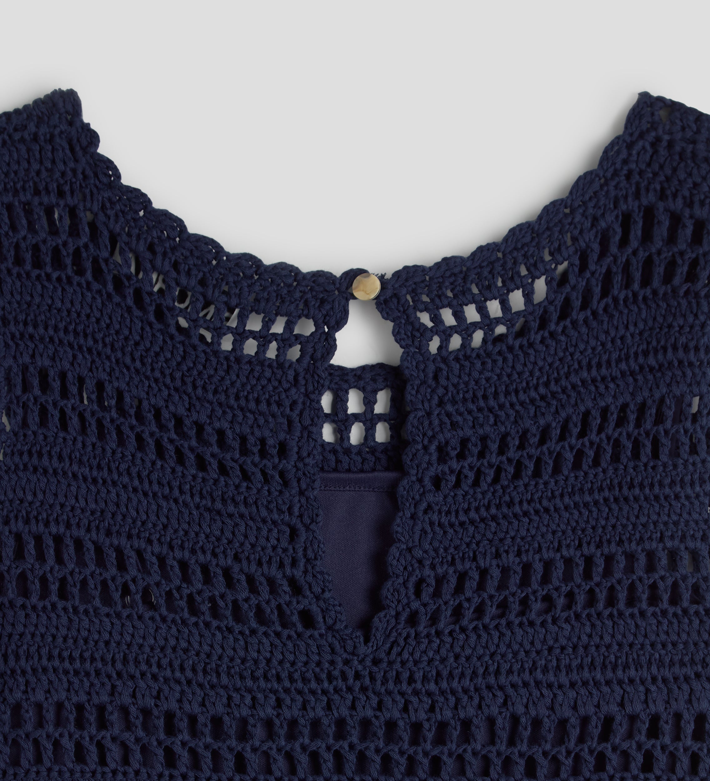 Robe en tricot à franges