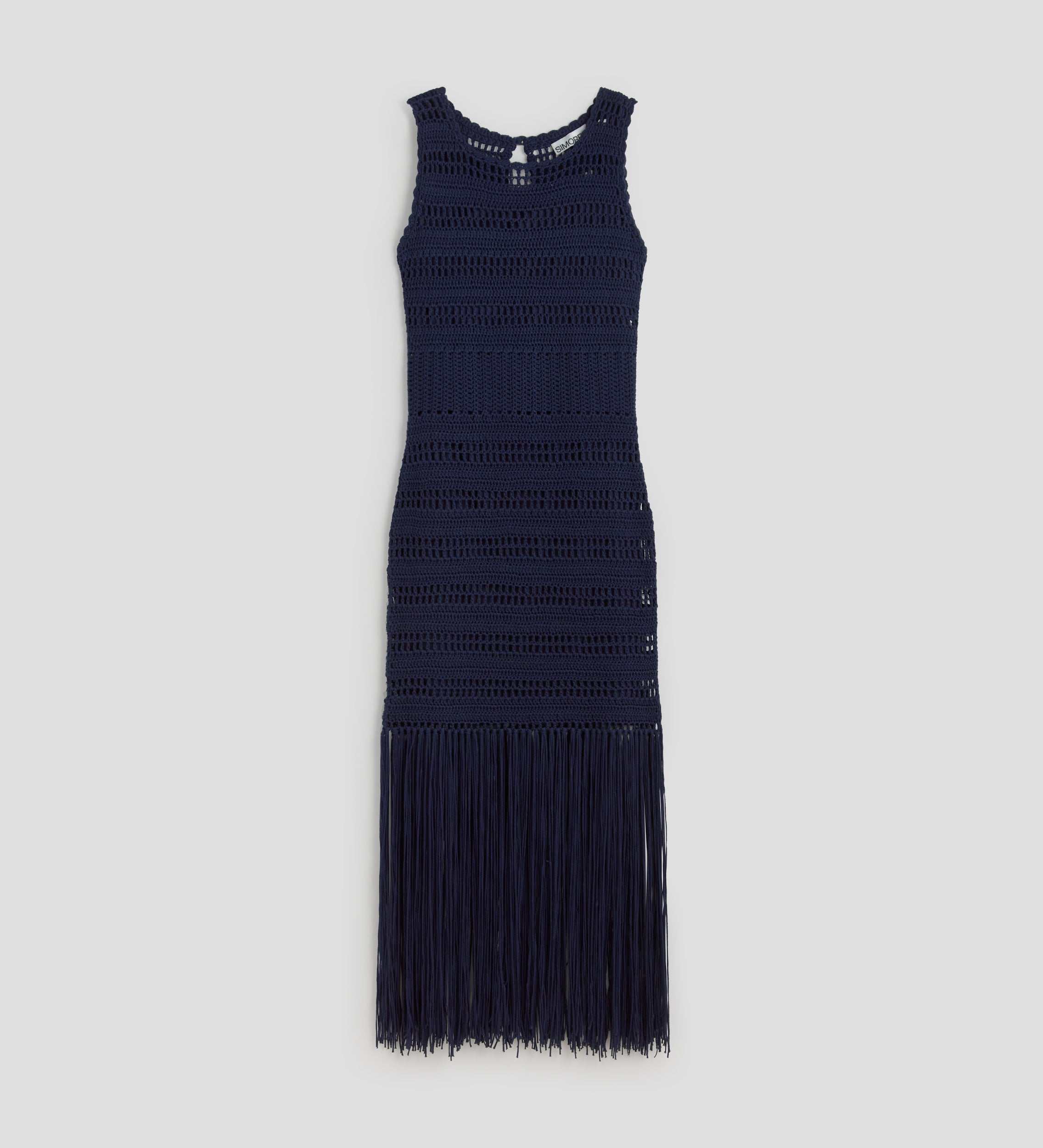 Robe en tricot à franges