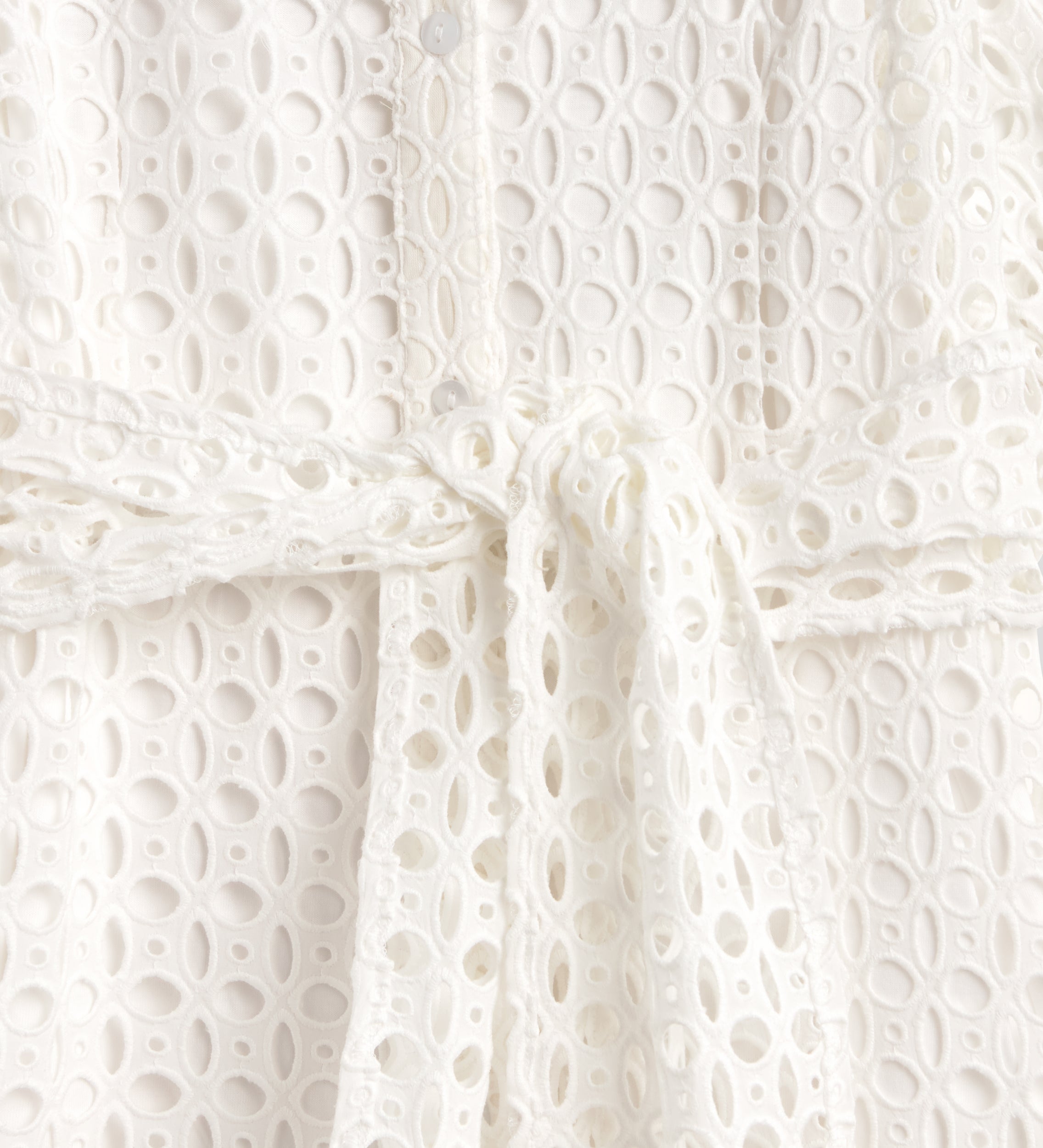 Robe en coton brodé
