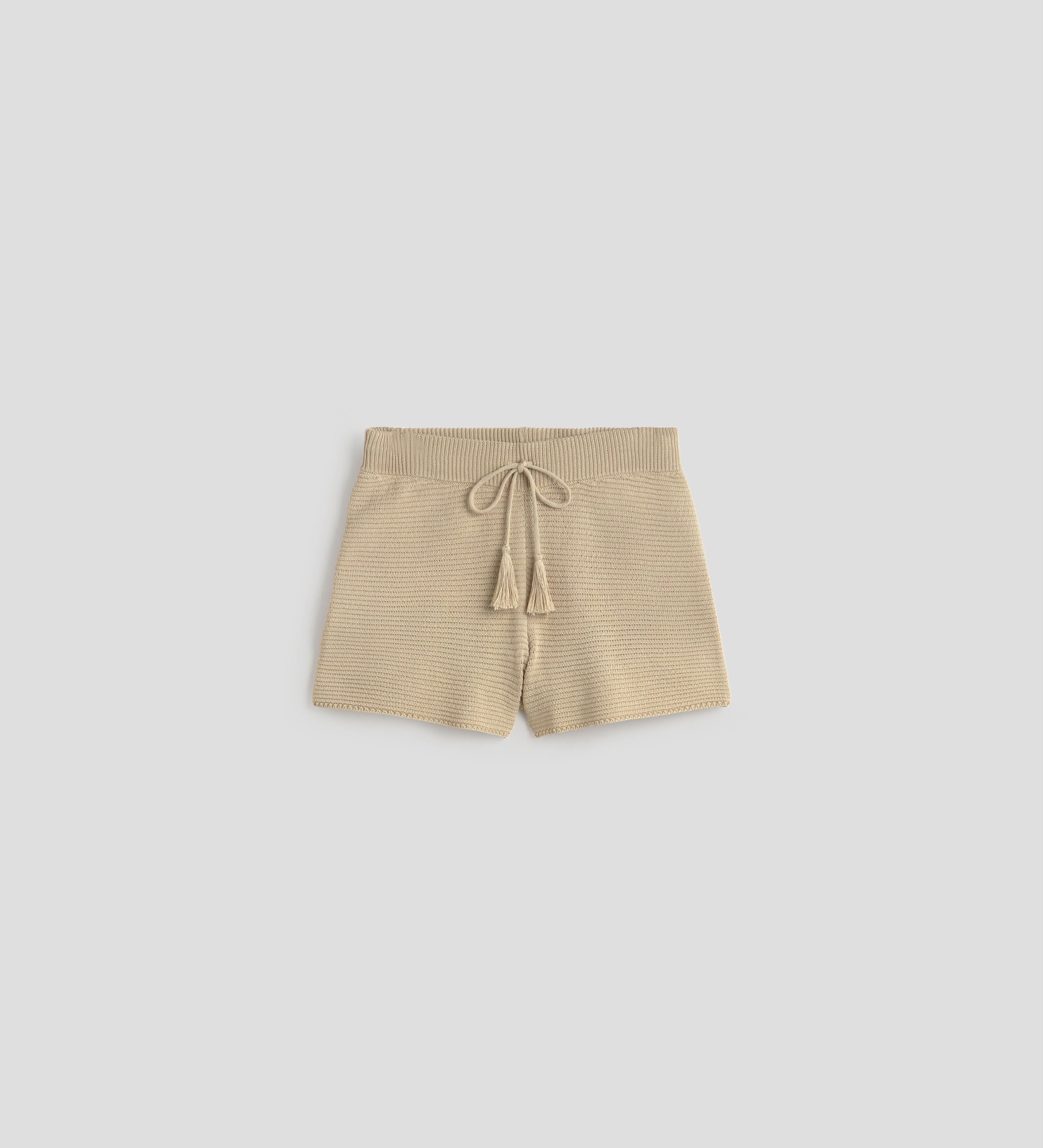 Pantalón corto tricot rayas
