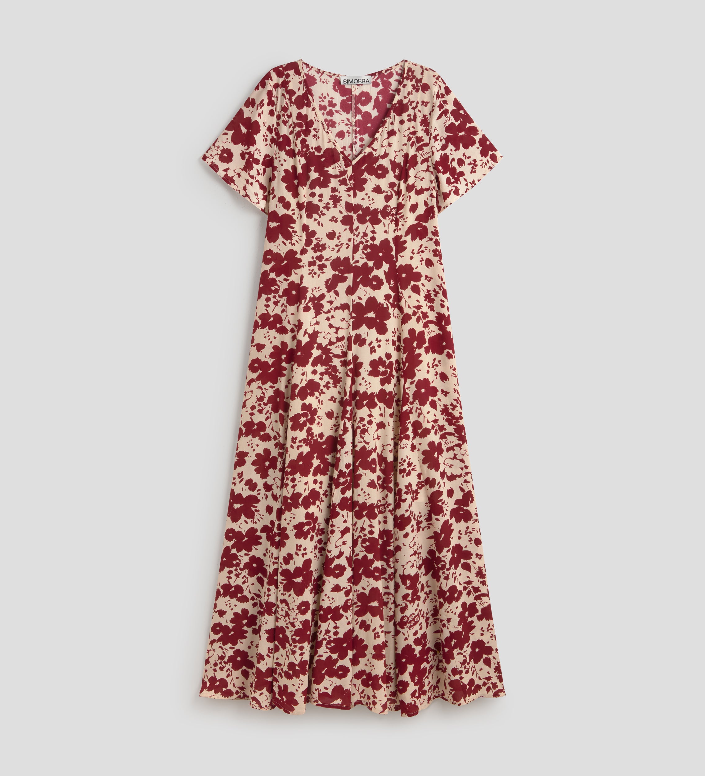 Robe imprimée à col en V