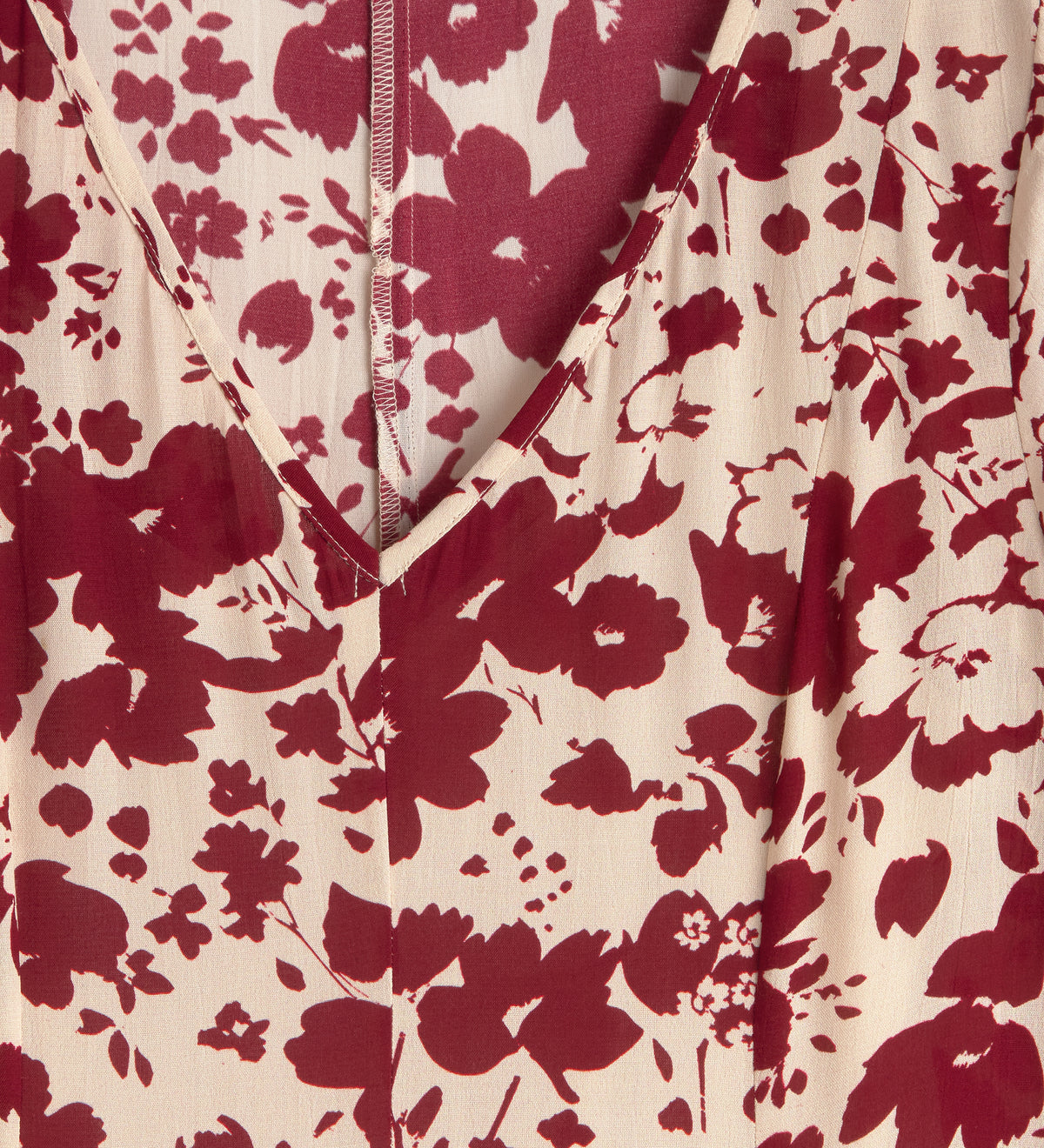 Robe imprimée à col en V