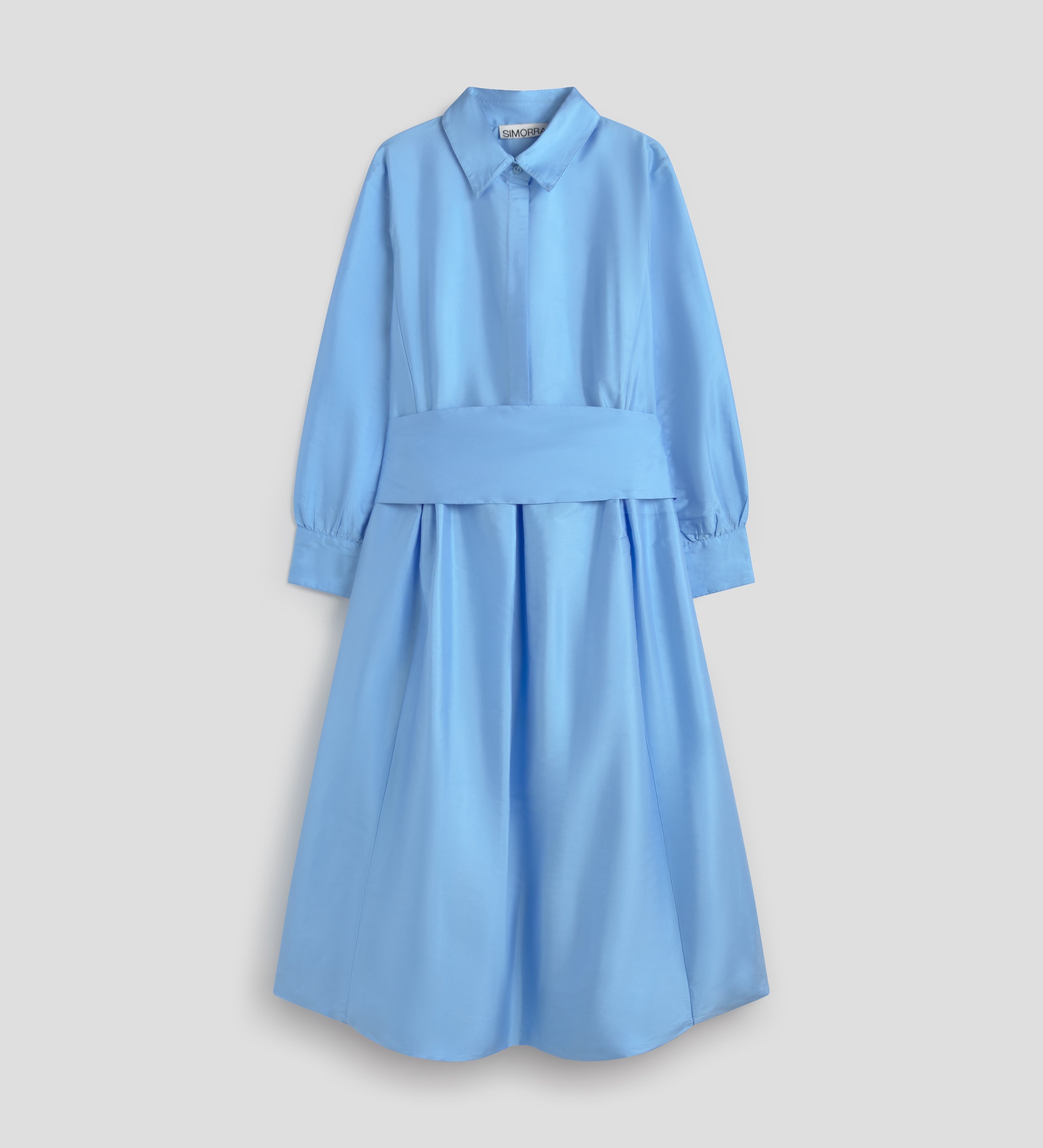 Vestido midi manga larga