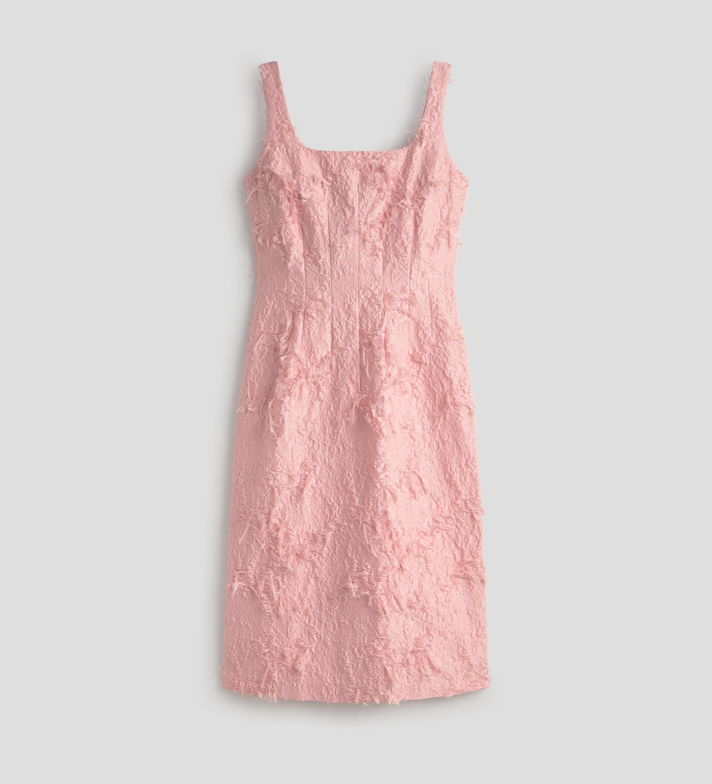 Square neckline tube dress