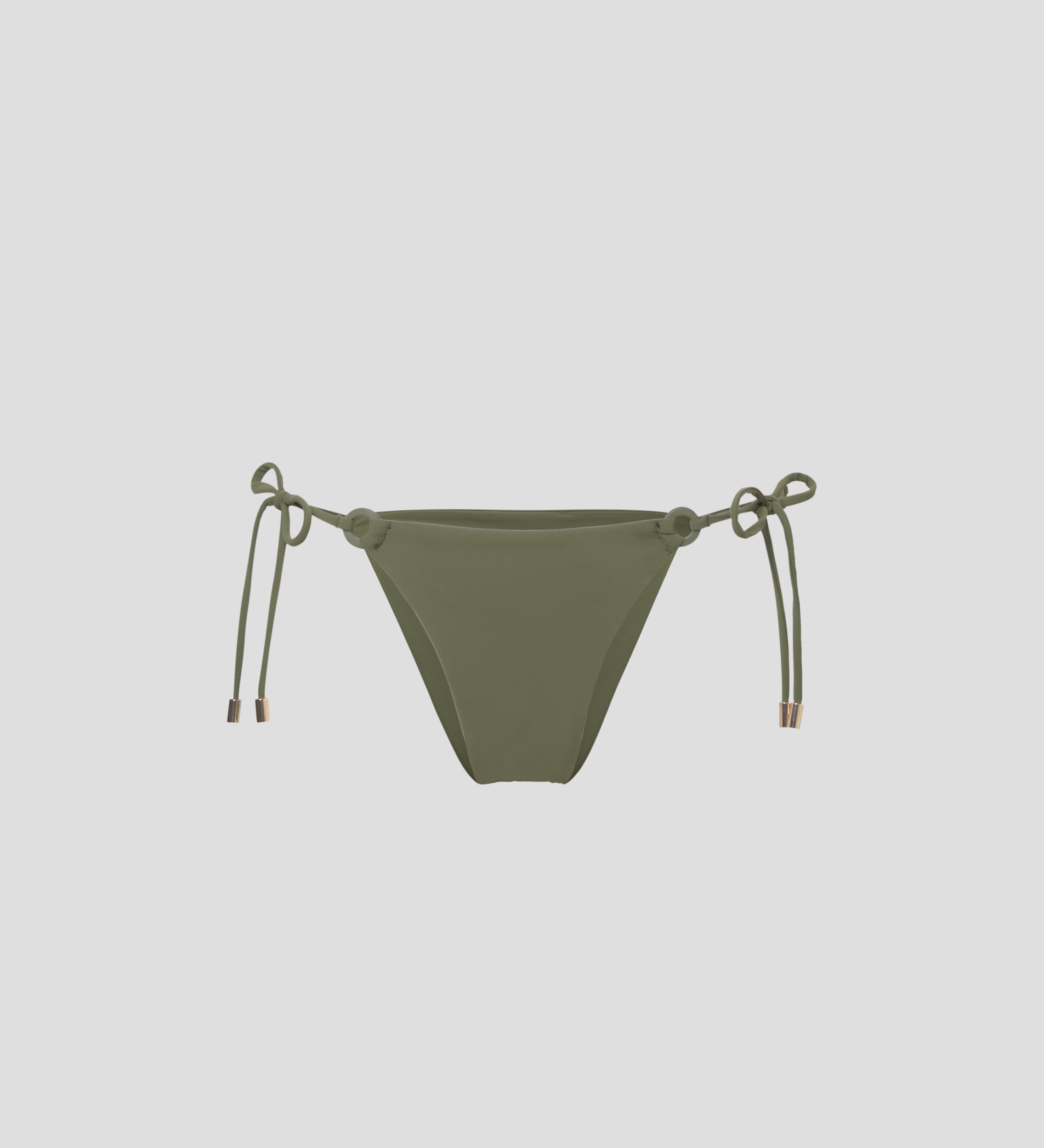 Plain fabric bikini bottom