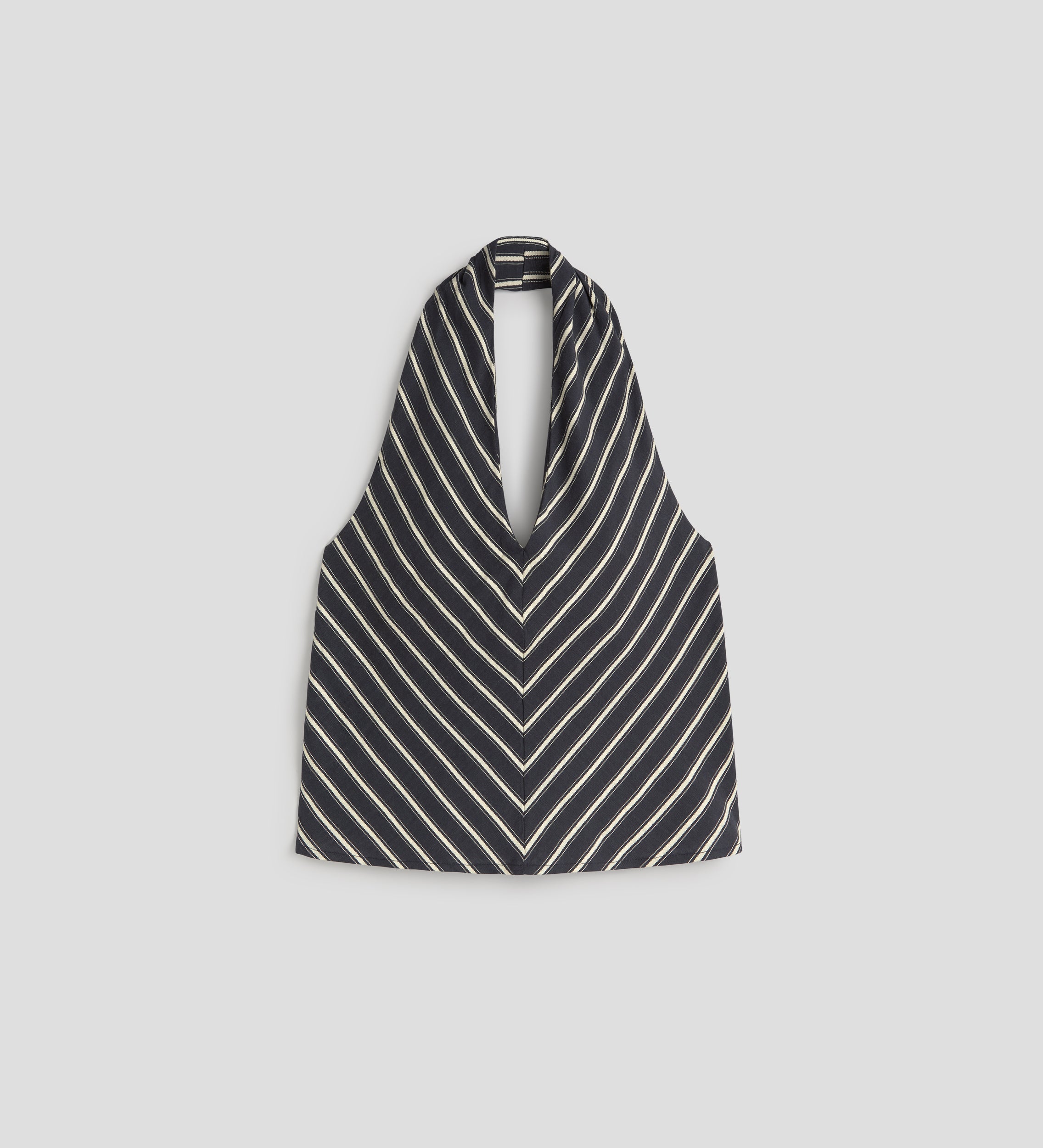 Top halter rayas