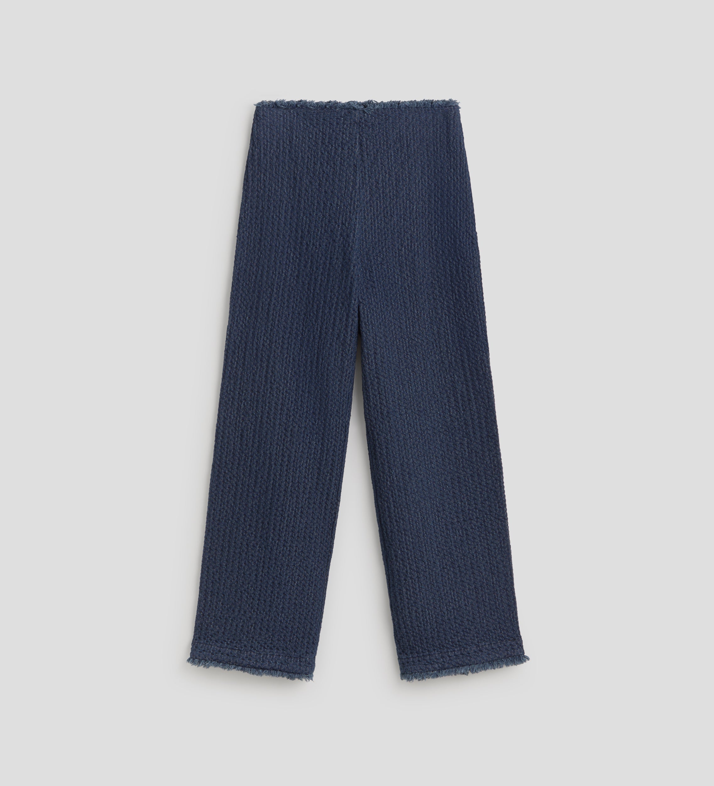 Textured long pants
