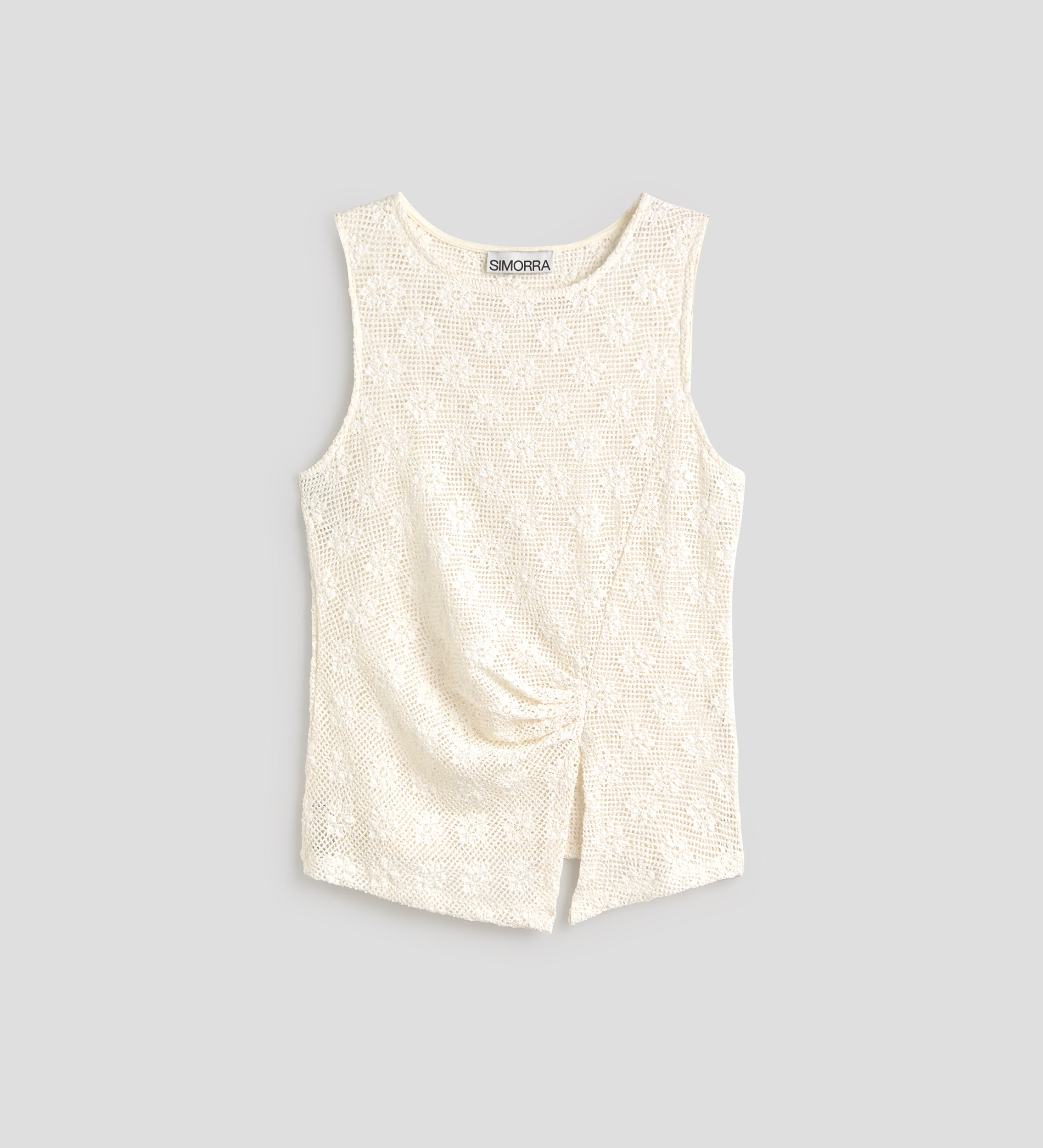 Knit fabric top