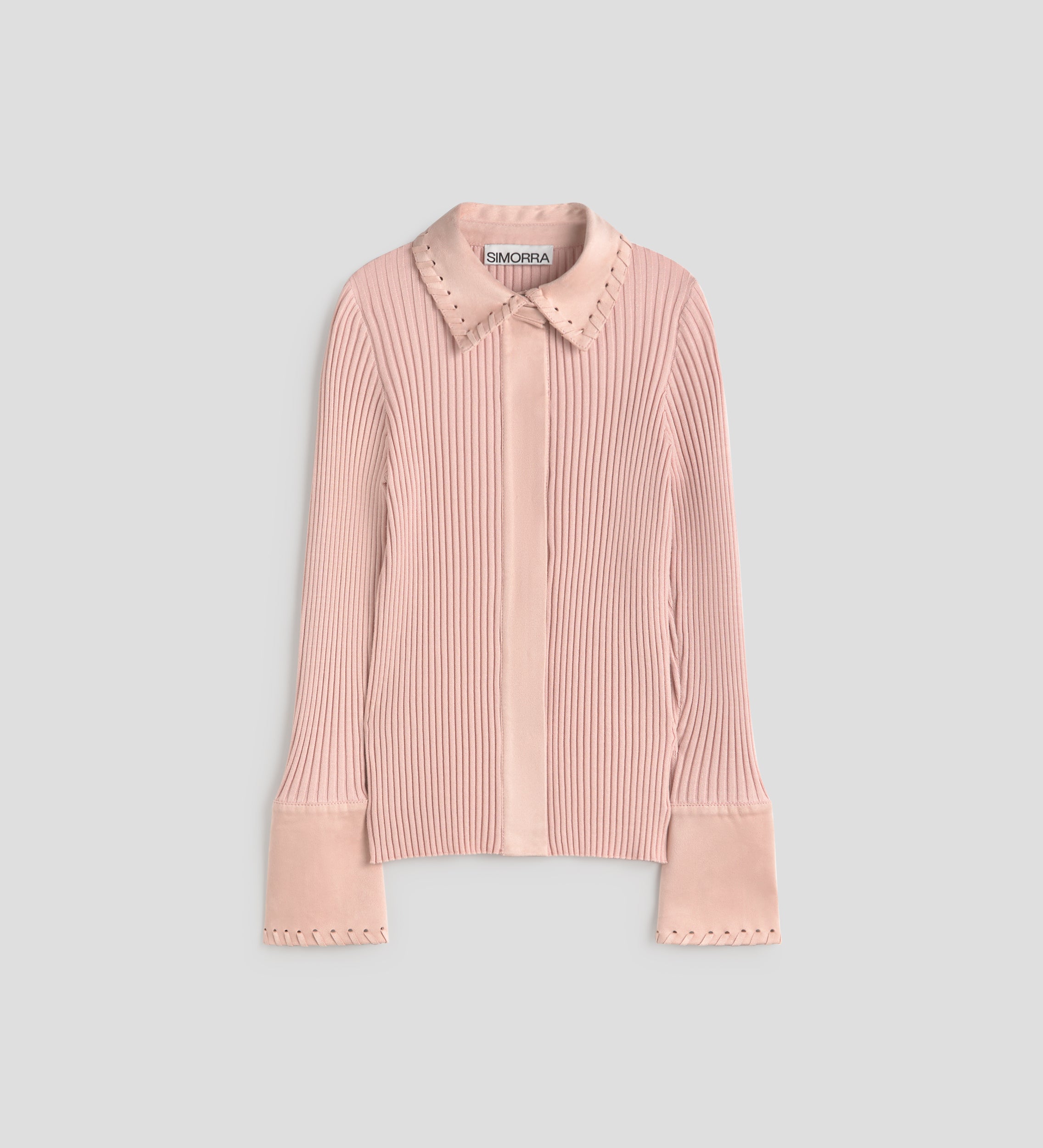 Polo détails en daim