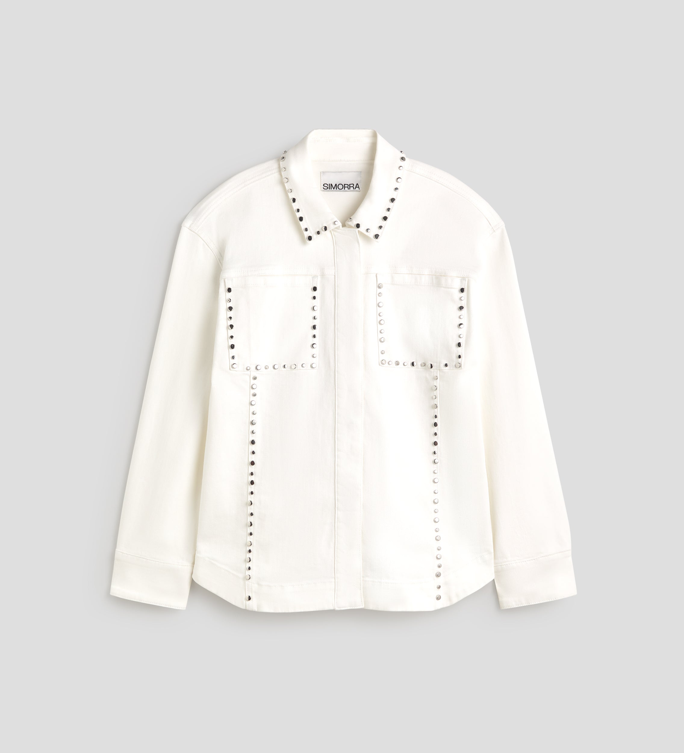 Surchemise en jean rivets