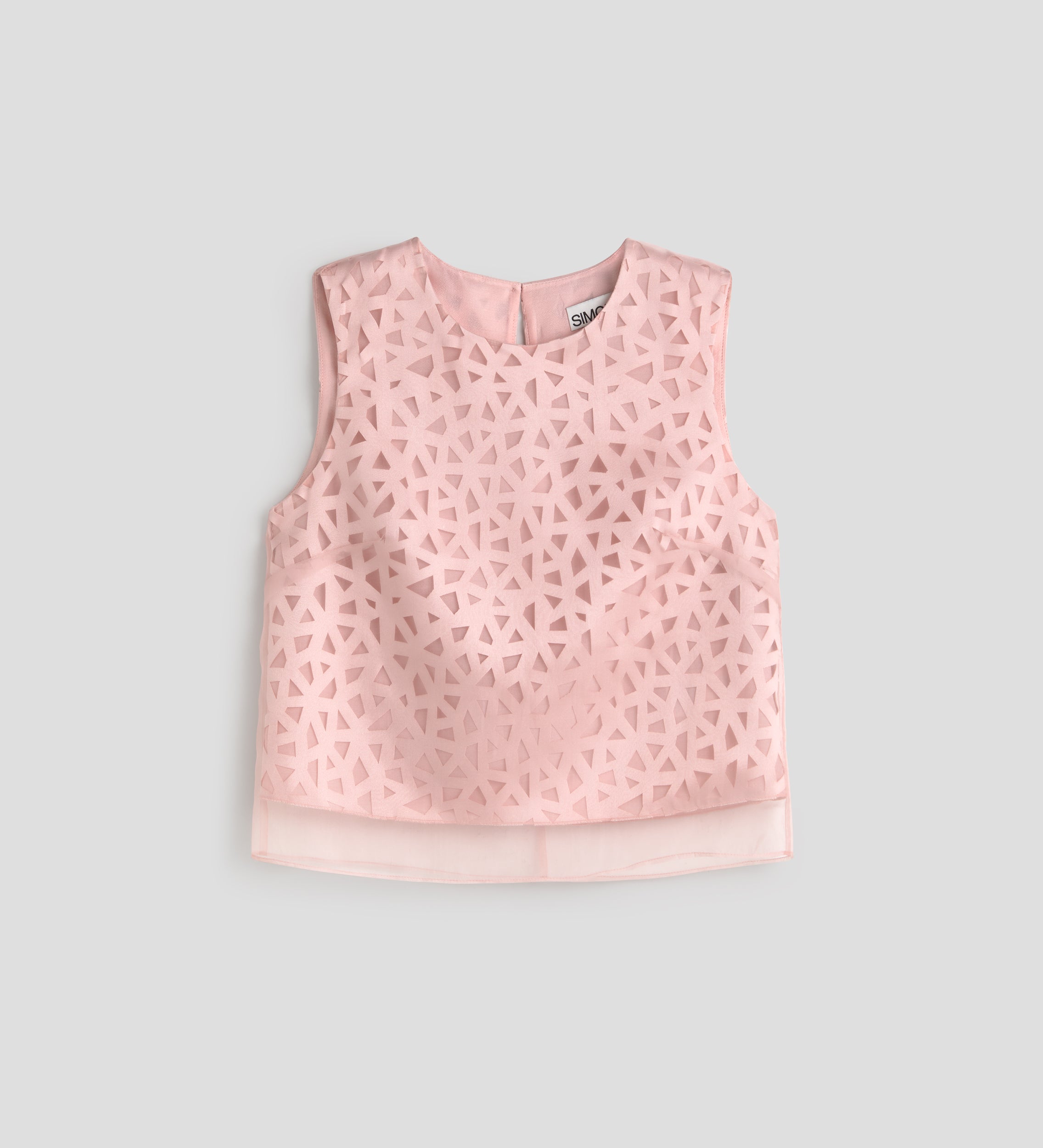 Short satin top
