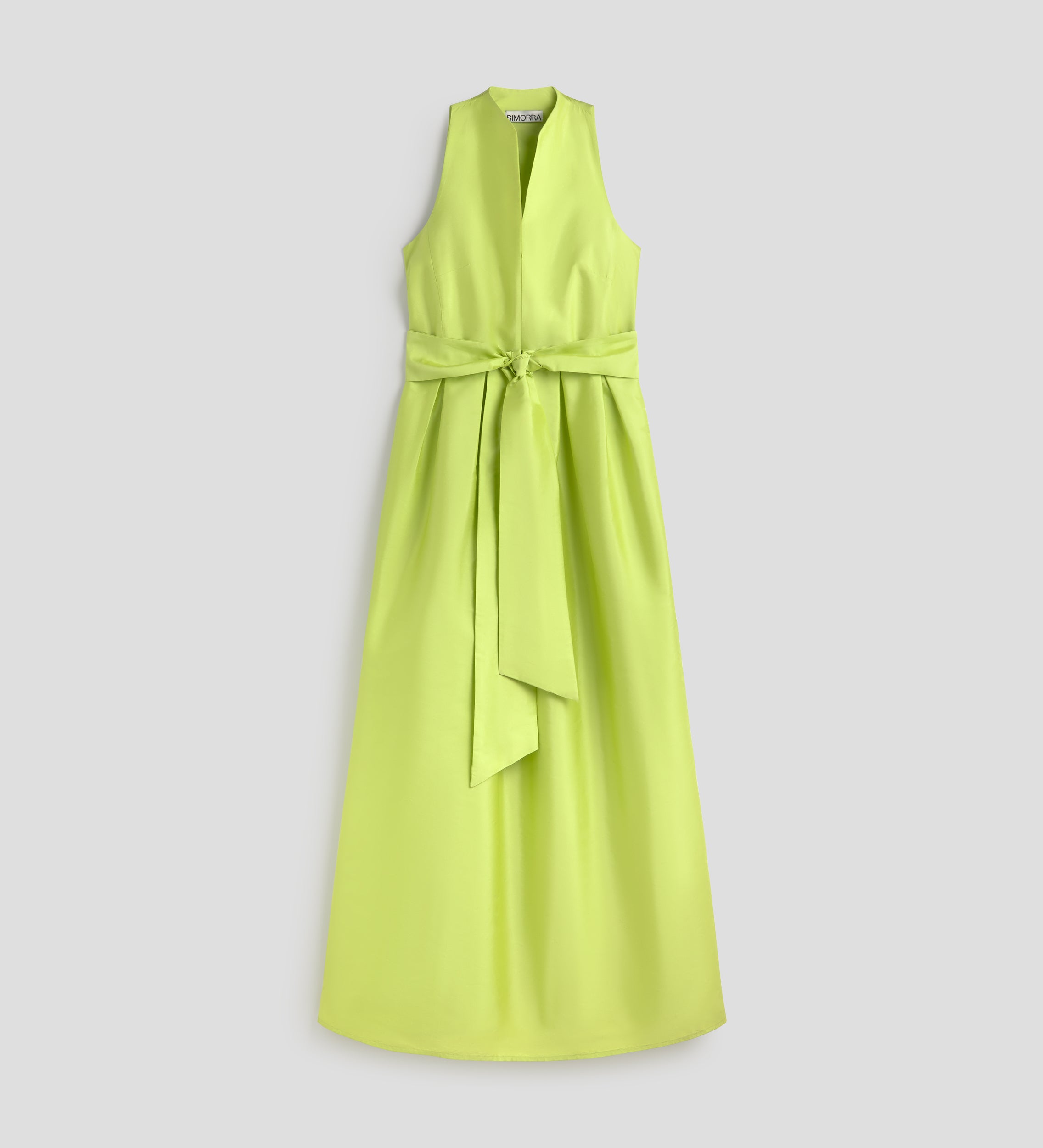 Long taffeta dress