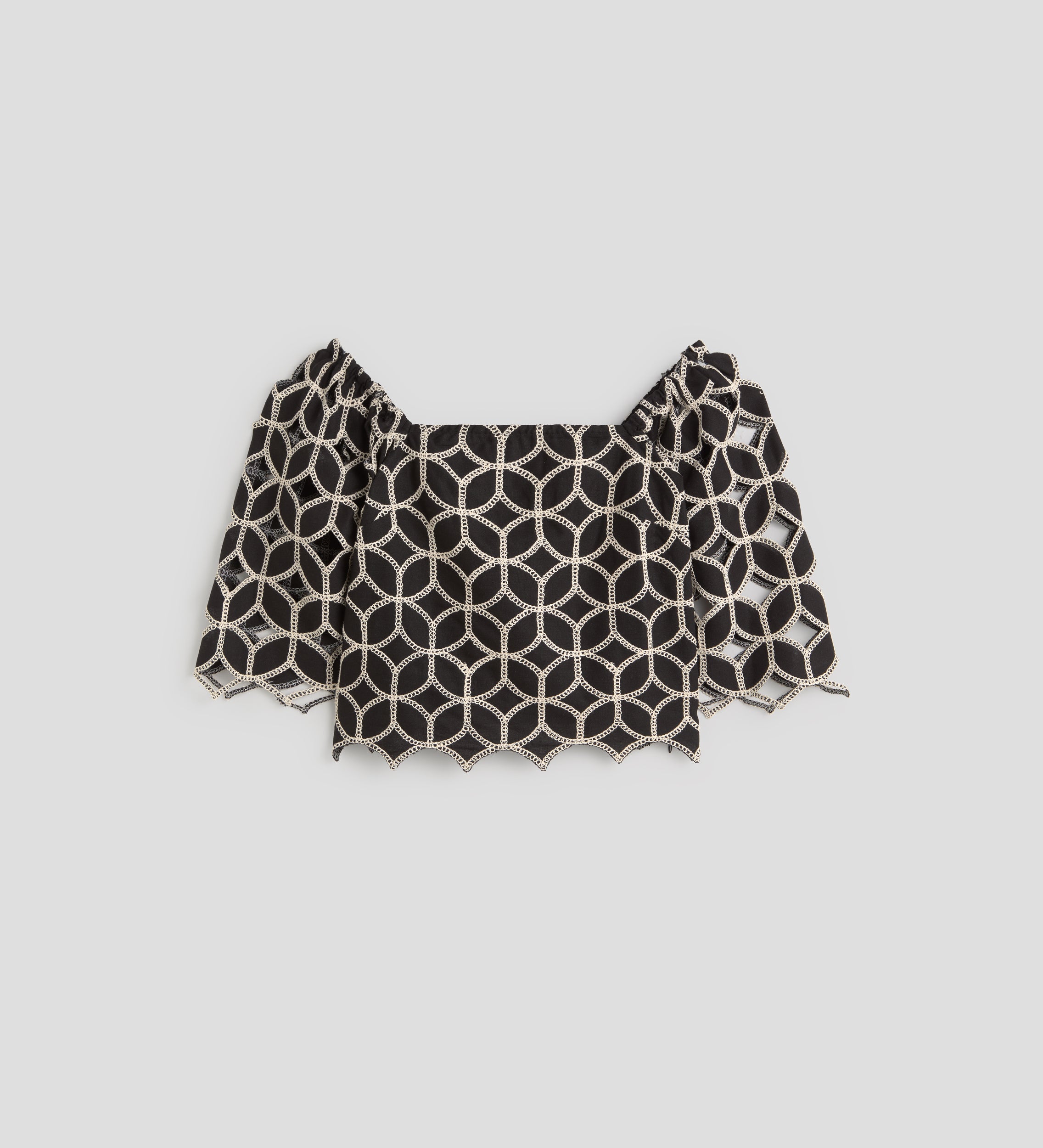 Crop top brodé