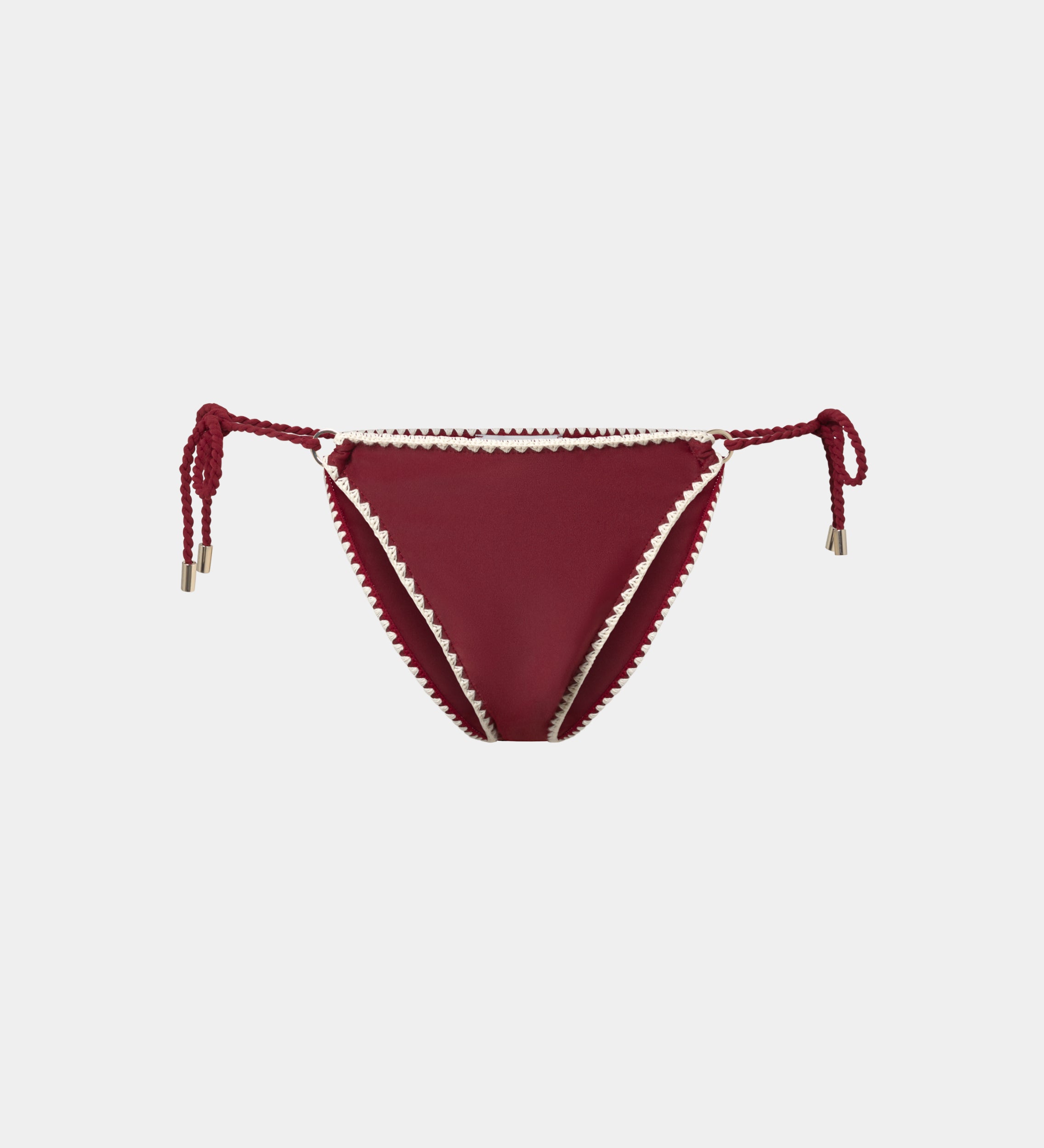 Decorative stitching bikini bottom